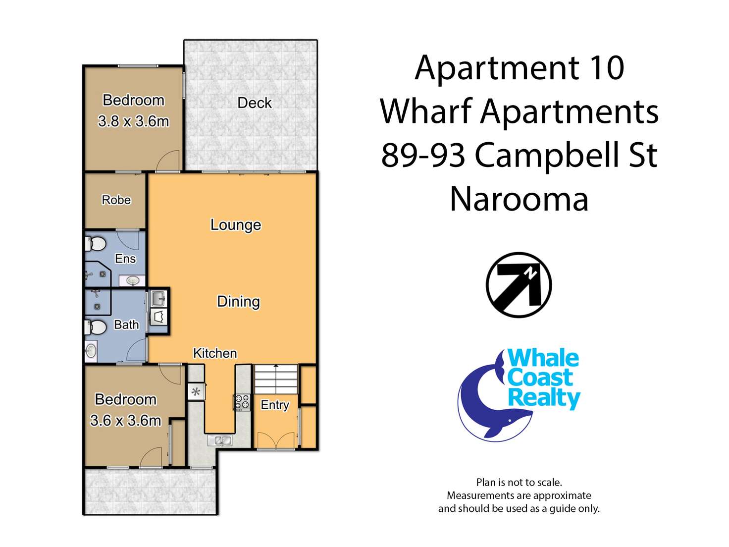 Floorplan of Homely apartment listing, 10/89-93 Campbell Street, Narooma NSW 2546
