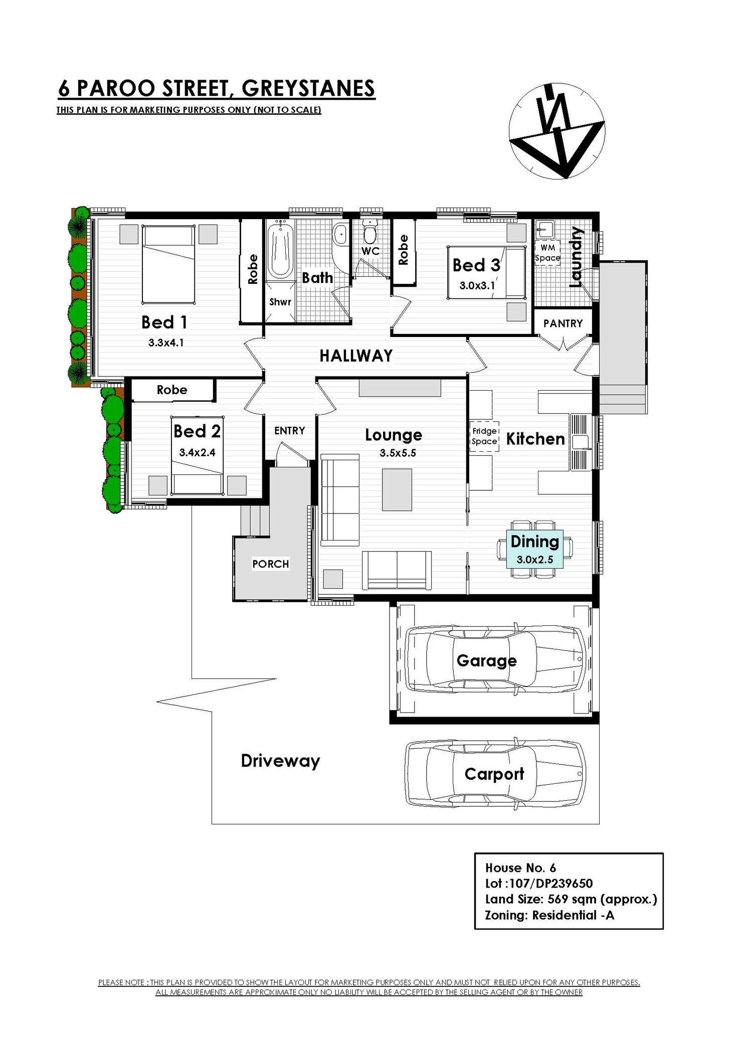 Floorplan of Homely house listing, 6 Paroo Street, Greystanes NSW 2145
