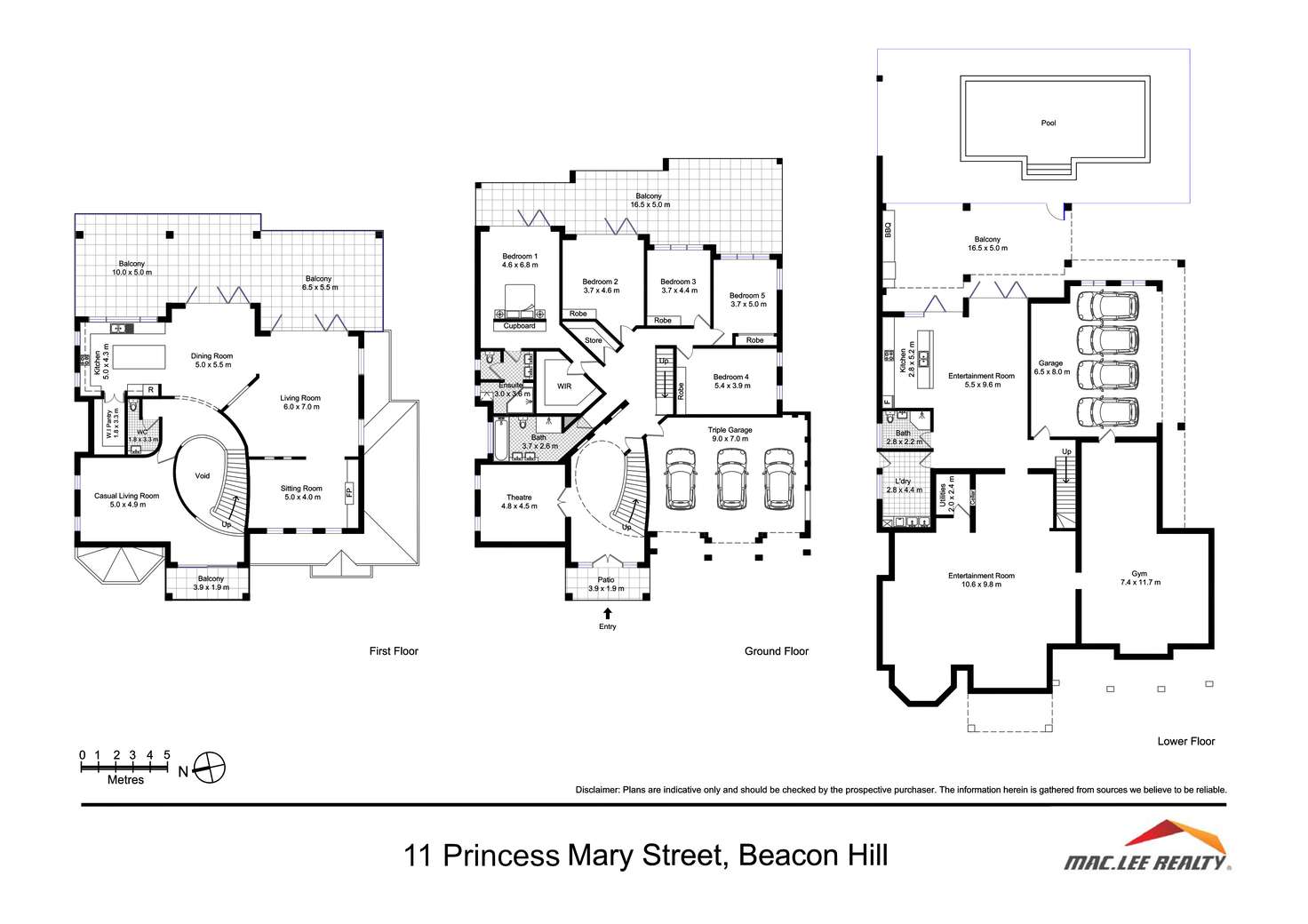 Floorplan of Homely house listing, 11 Princess Mary Street, Beacon Hill NSW 2100