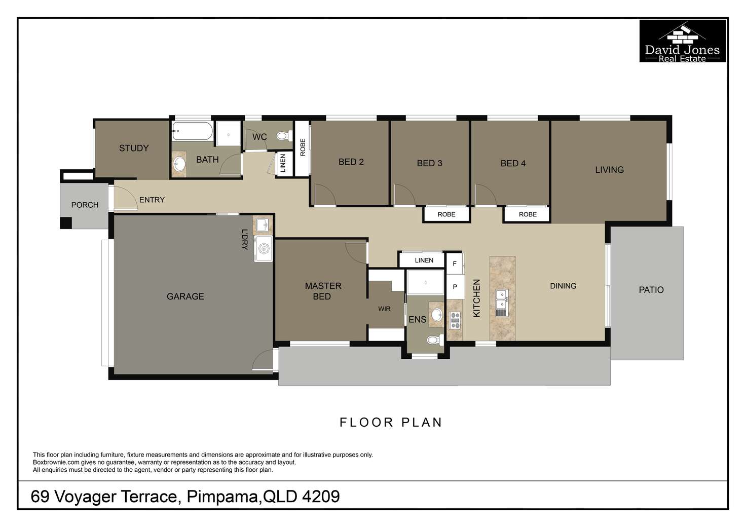 Floorplan of Homely house listing, 69 Voyager Tce, Pimpama QLD 4209