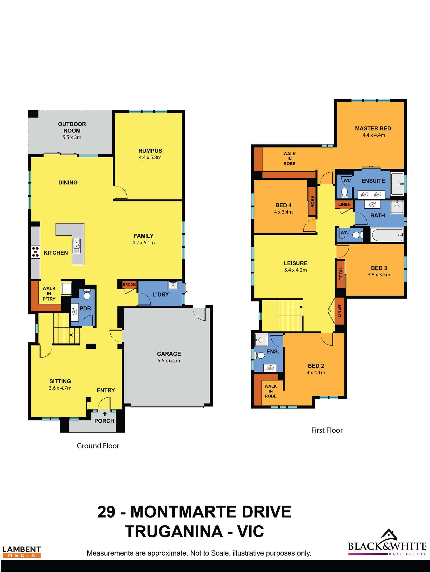 Floorplan of Homely house listing, 29 Montmarte Drive, Truganina VIC 3029