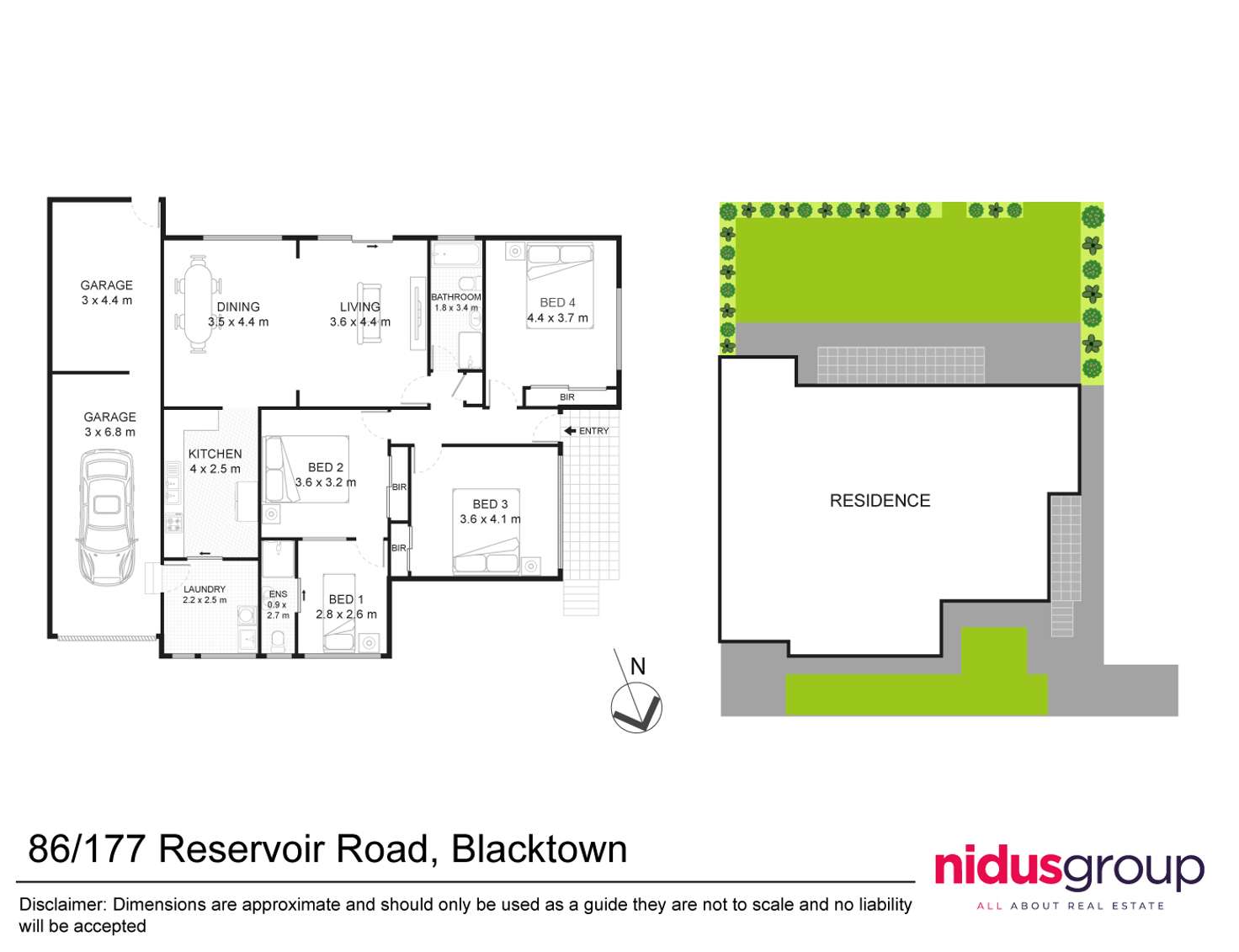 Floorplan of Homely villa listing, 86/177 Reservoir Rd, Blacktown NSW 2148