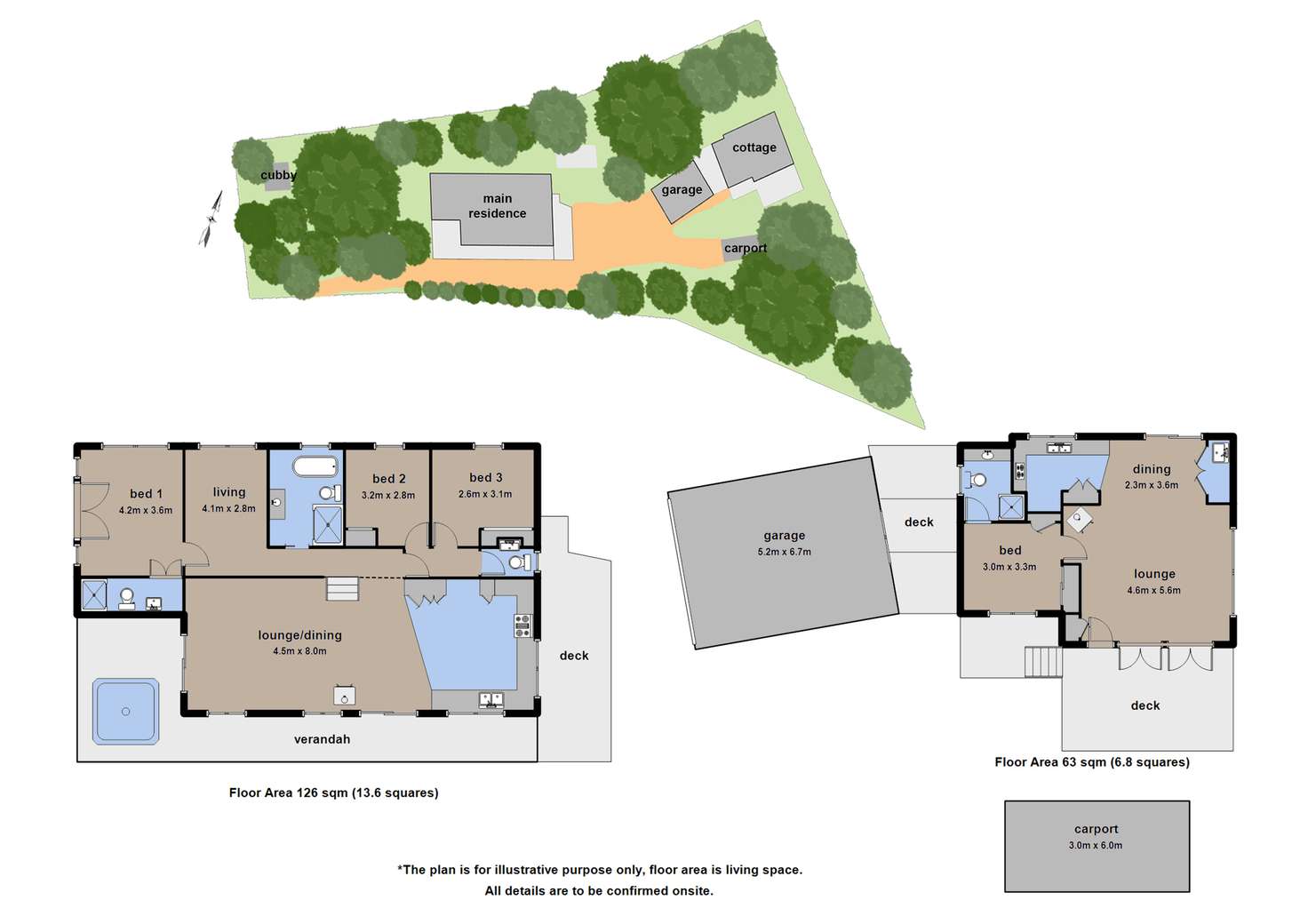 Floorplan of Homely house listing, 1 Clear Brook Road, Clematis VIC 3782