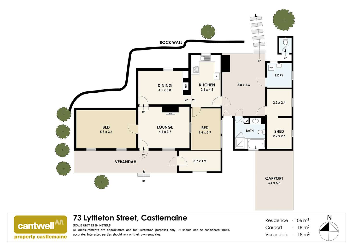 Floorplan of Homely house listing, 73 Lyttleton Street, Castlemaine VIC 3450