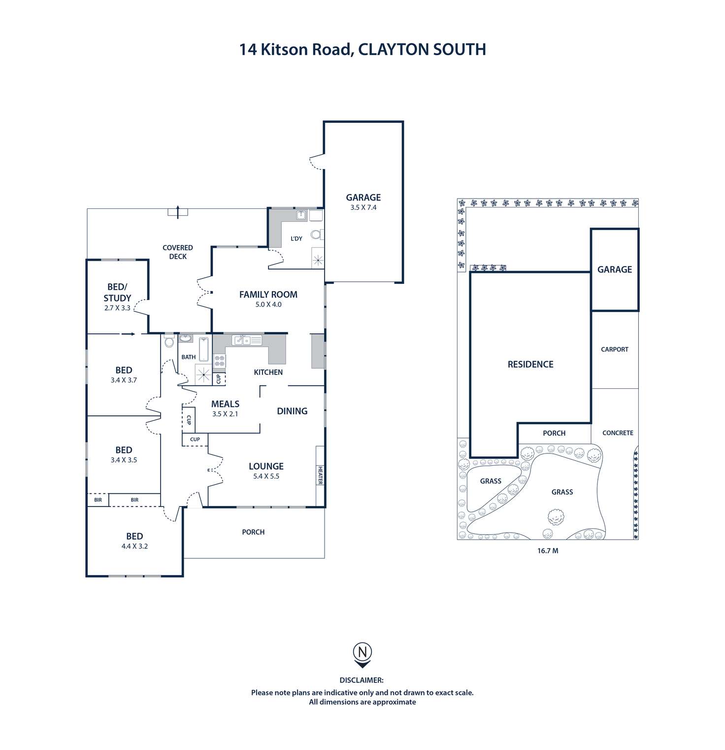 Floorplan of Homely house listing, 14 Kitson Road, Clayton South VIC 3169