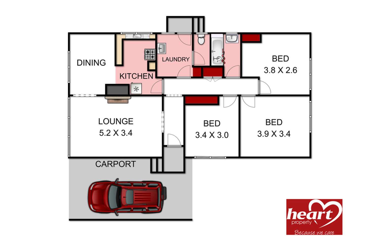 Floorplan of Homely house listing, 16 Mathieson Street, Sale VIC 3850
