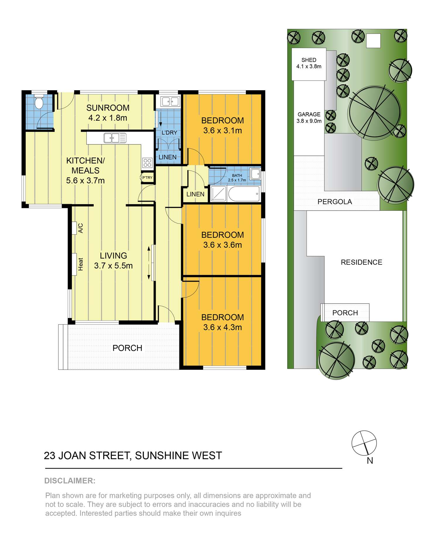 Floorplan of Homely house listing, 23 Joan Street, Sunshine West VIC 3020