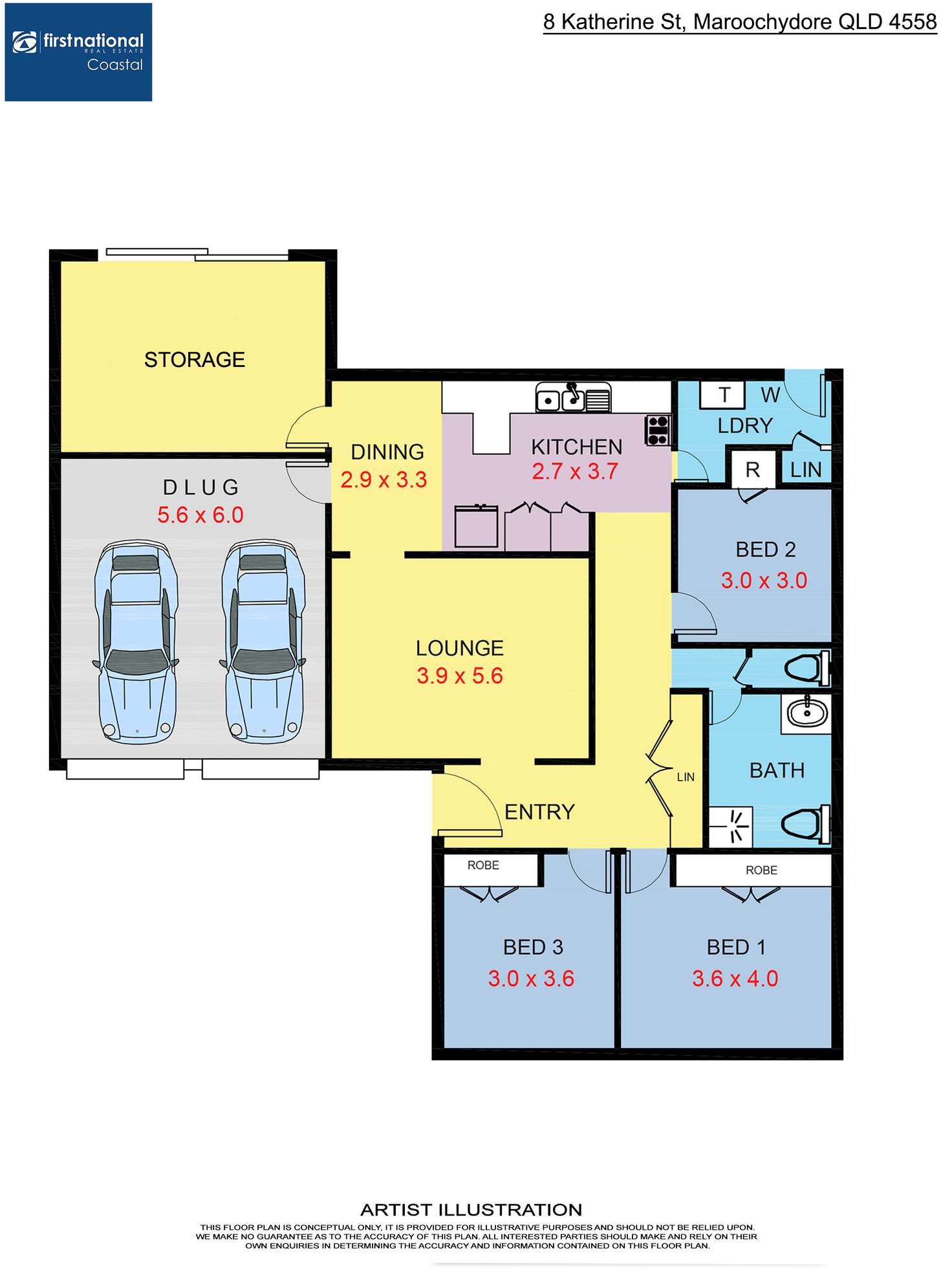 Floorplan of Homely house listing, 8 Katherine Street, Maroochydore QLD 4558