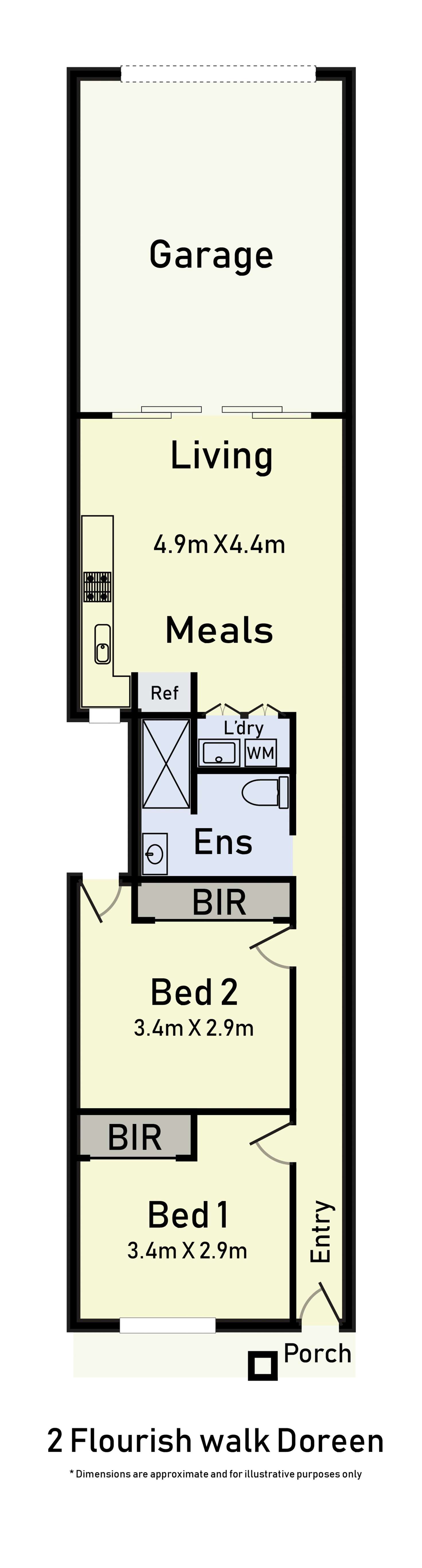 Floorplan of Homely house listing, 12 Flourish Walk, Doreen VIC 3754