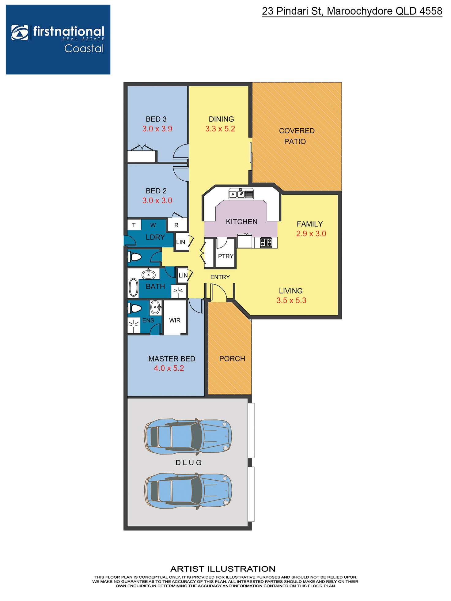 Floorplan of Homely house listing, 23 Pindari Street, Maroochydore QLD 4558