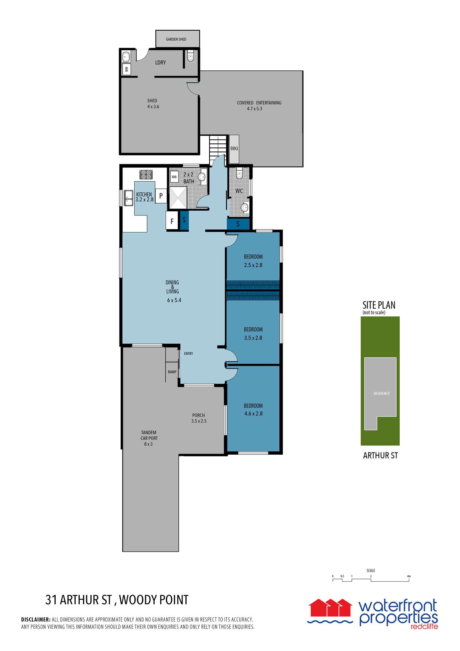 Floorplan of Homely house listing, 31 ARTHUR STREET, Woody Point QLD 4019