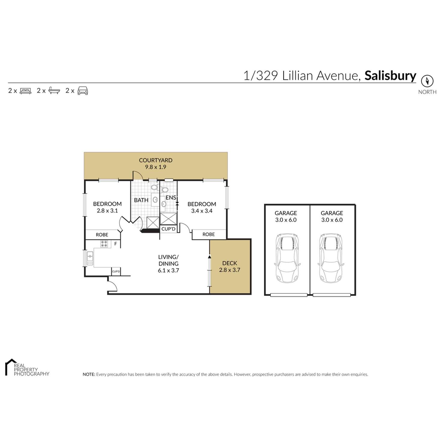 Floorplan of Homely unit listing, 1/329 Lillian Avenue, Salisbury QLD 4107