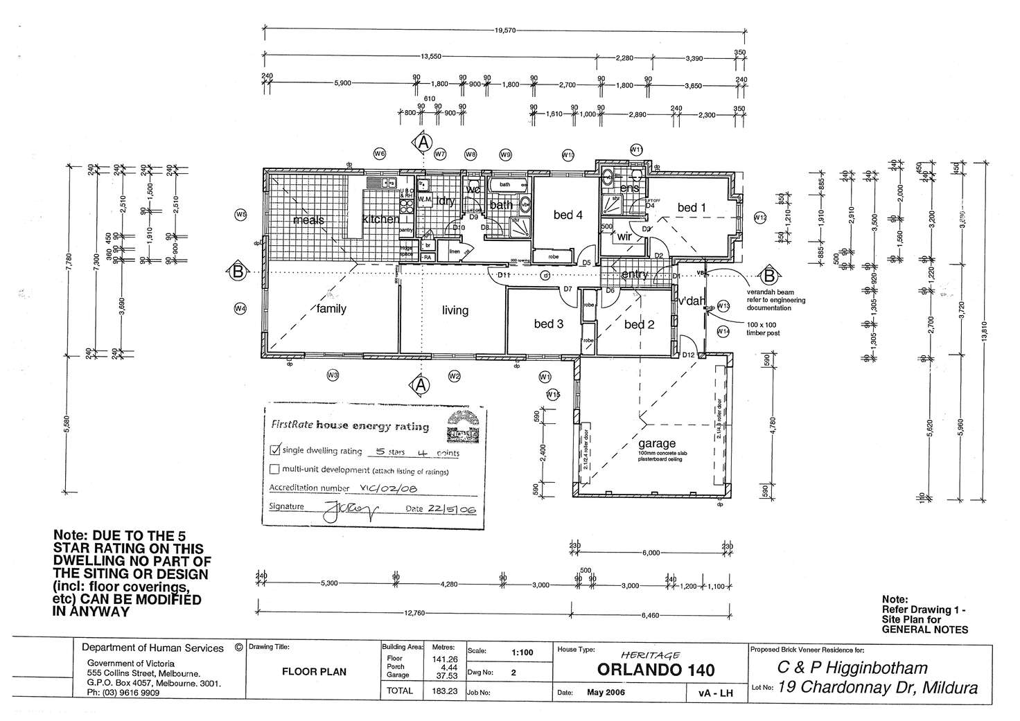Floorplan of Homely house listing, 44 CHARDONNAY DRIVE, Mildura VIC 3500