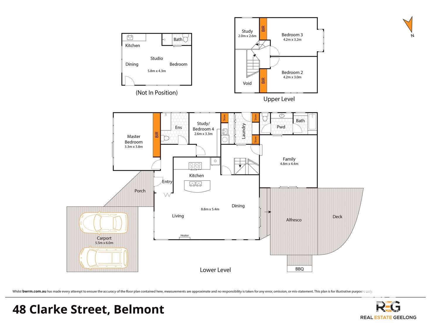 Floorplan of Homely house listing, 48 CLARKE AVENUE, Belmont VIC 3216