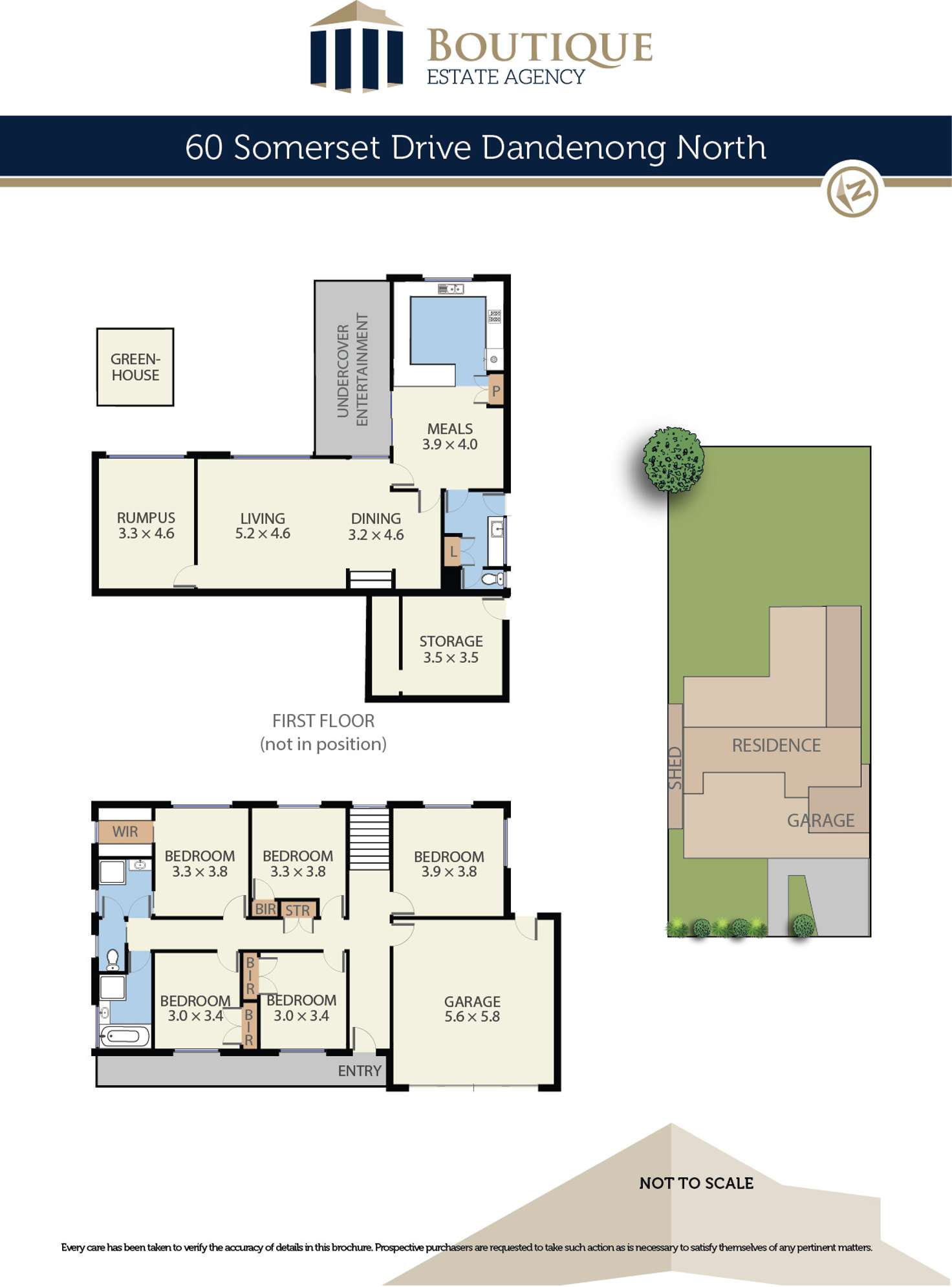 Floorplan of Homely house listing, 60 Somerset Drive, Dandenong North VIC 3175