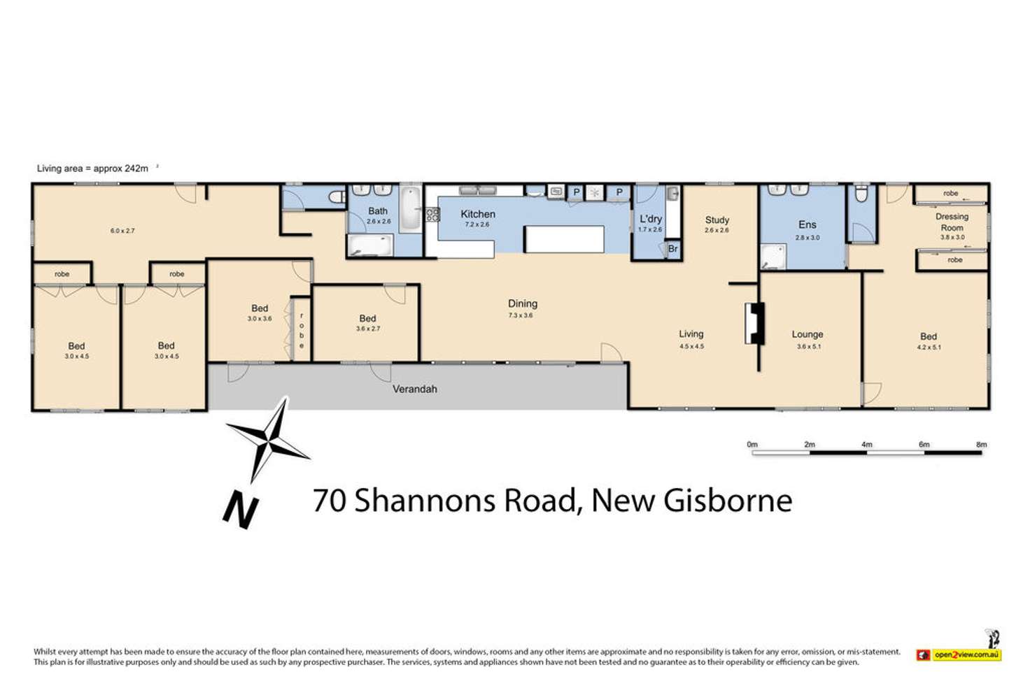 Floorplan of Homely house listing, 70 Shannons Road, New Gisborne VIC 3438
