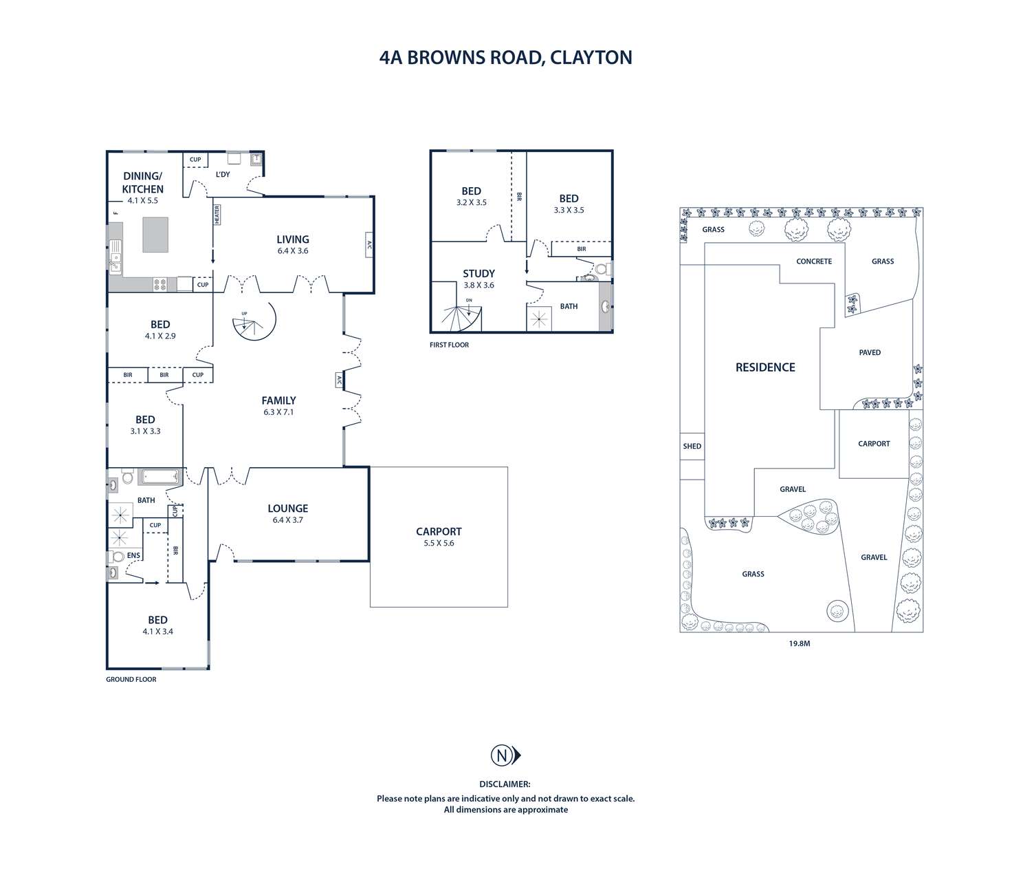 Floorplan of Homely house listing, 4A Browns Road, Clayton VIC 3168