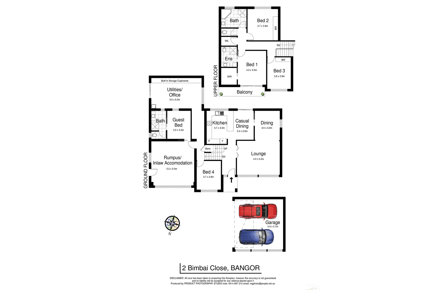 Floorplan of Homely house listing, 2 Bimbai Close, Bangor NSW 2234