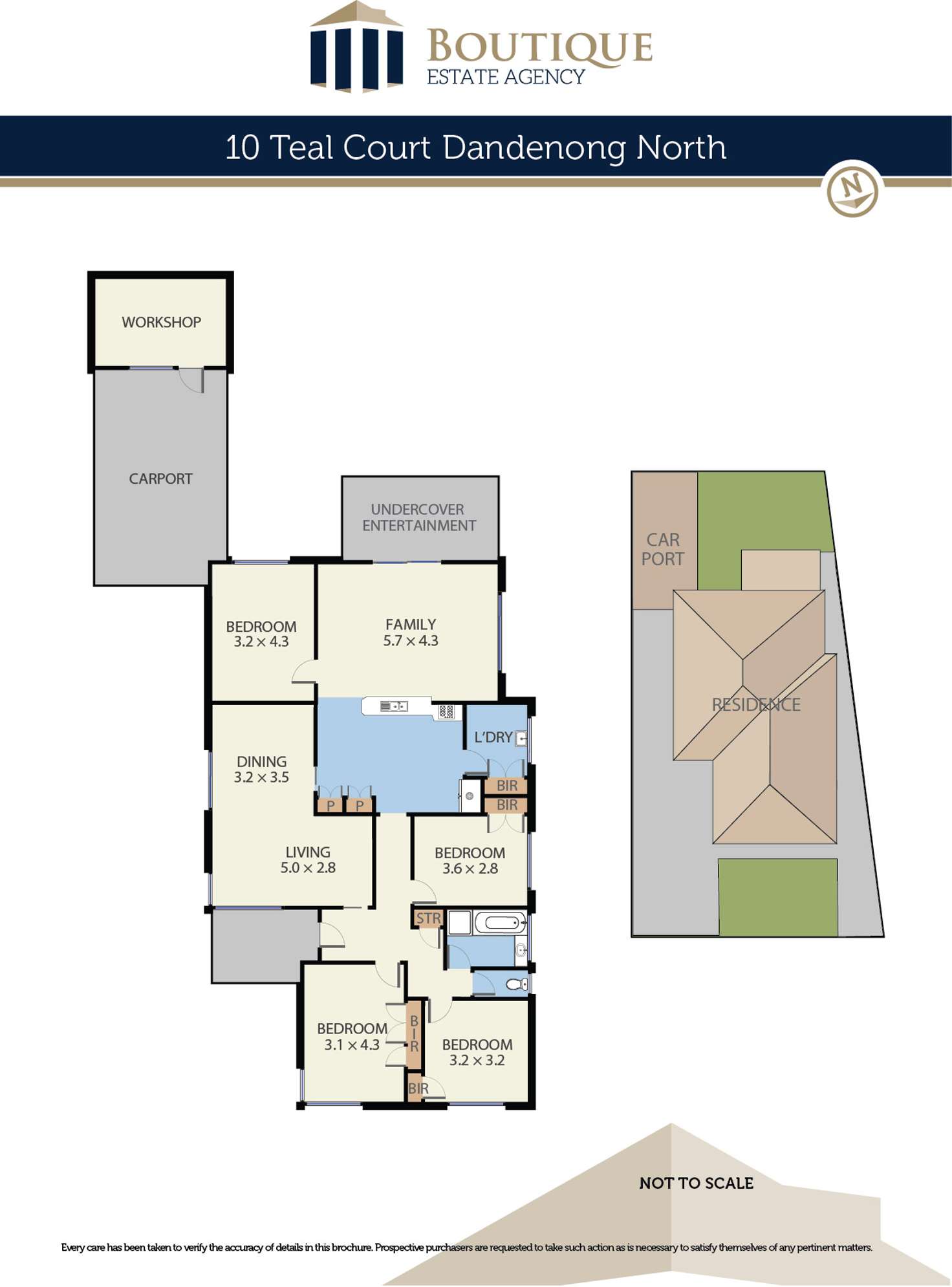Floorplan of Homely house listing, 10 Teal Court, Dandenong North VIC 3175