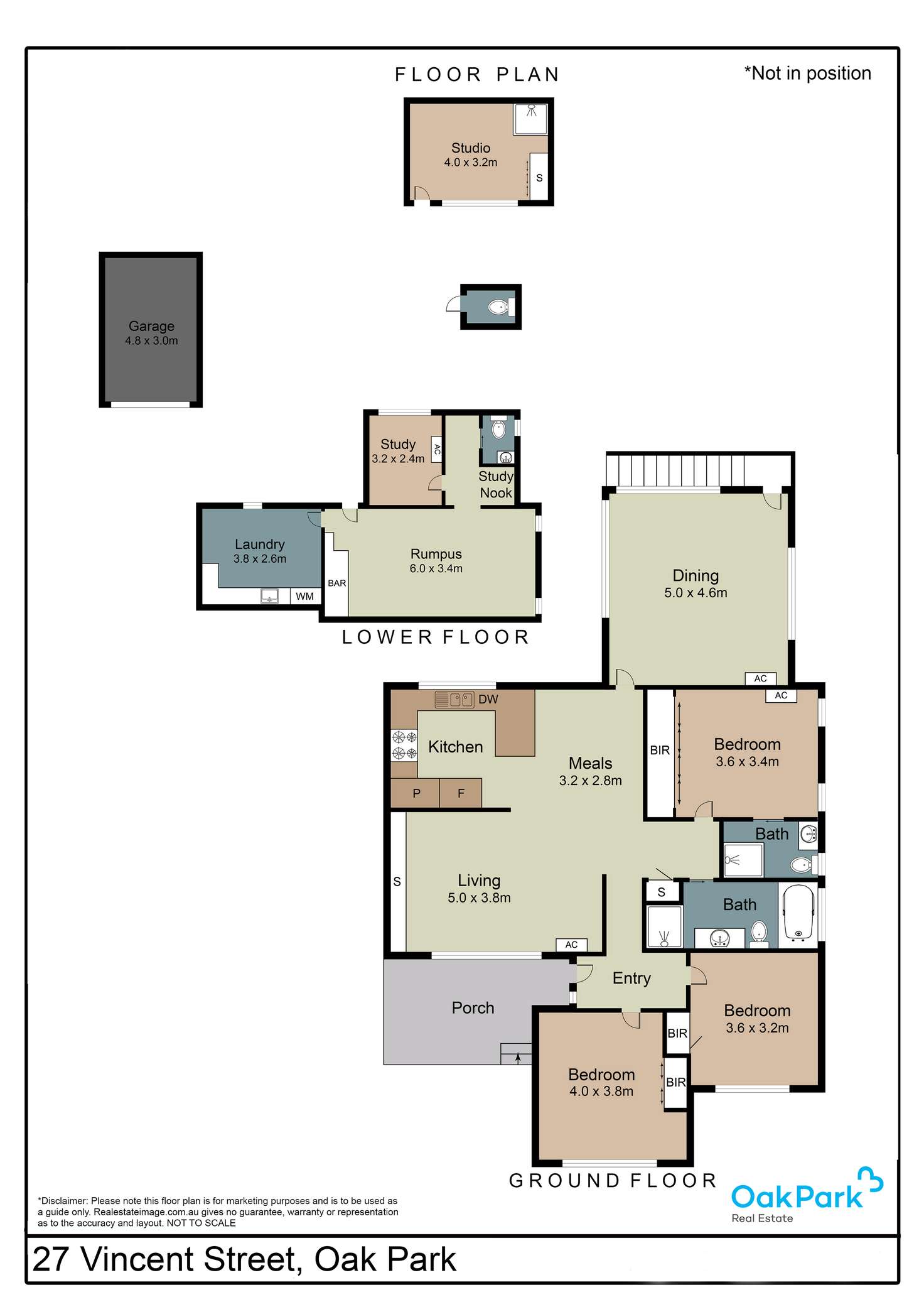 Floorplan of Homely house listing, 27 Vincent Street, Oak Park VIC 3046