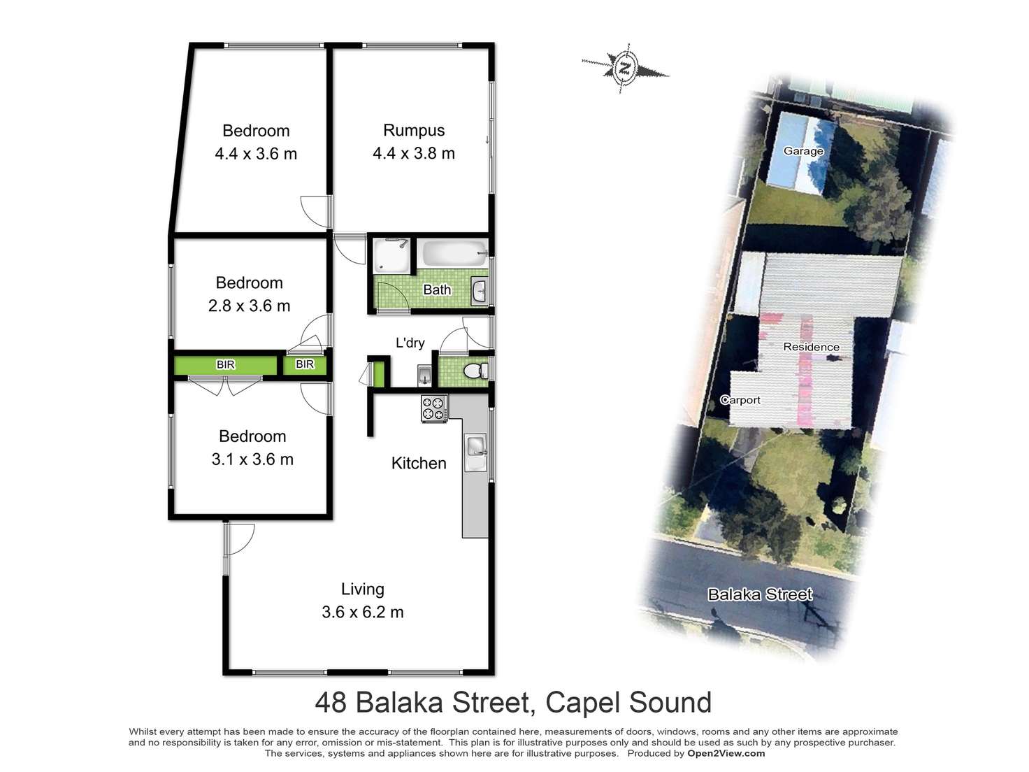 Floorplan of Homely house listing, 48 Balaka Court, Capel Sound VIC 3940