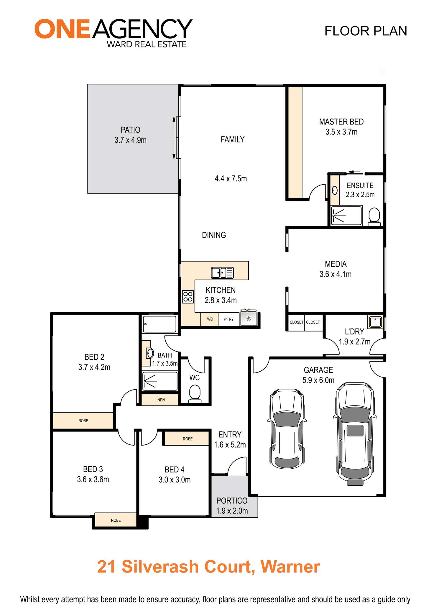 Floorplan of Homely house listing, 21 Silverash Court, Warner QLD 4500