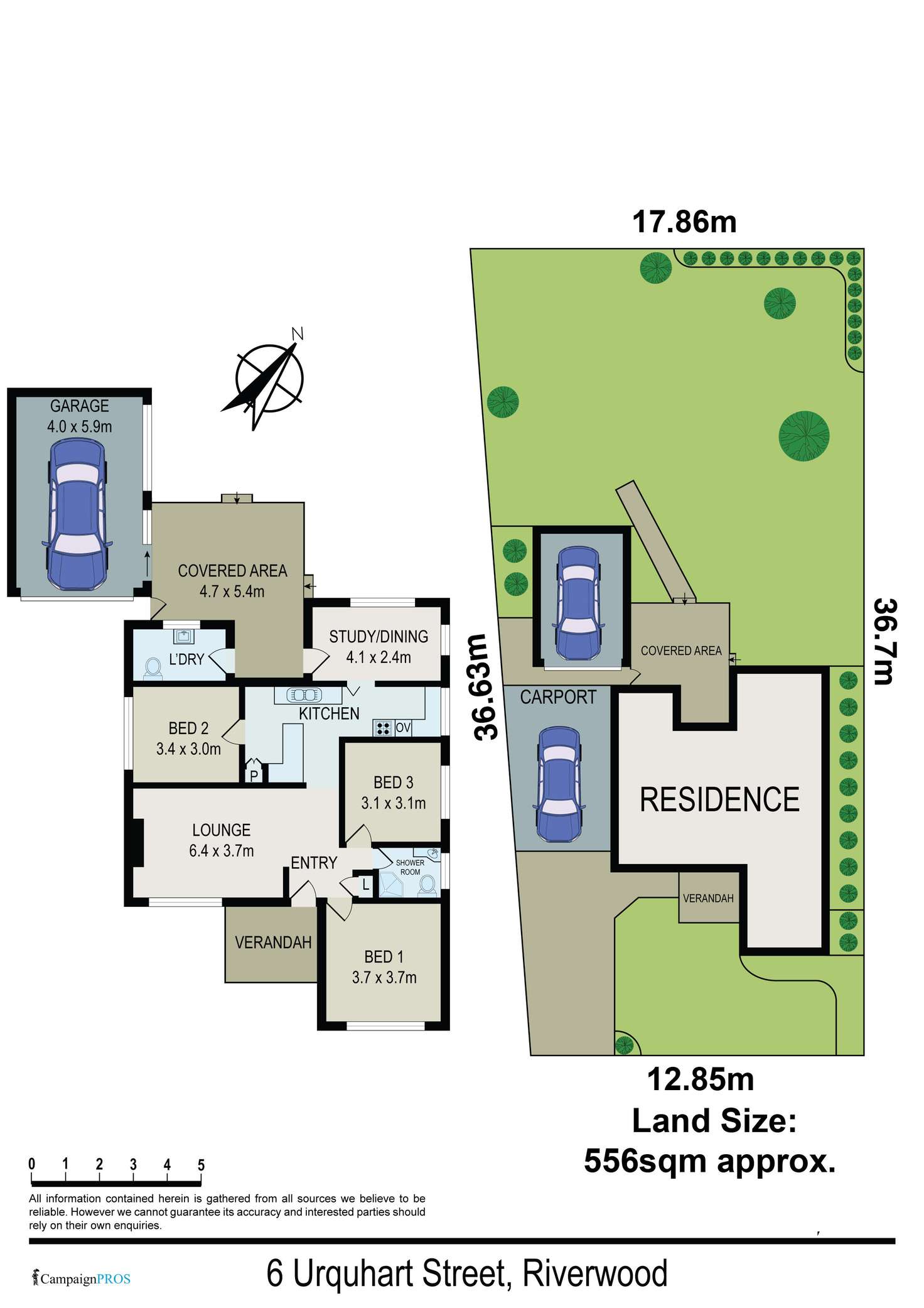 Floorplan of Homely house listing, 6 Urquhart Street, Riverwood NSW 2210