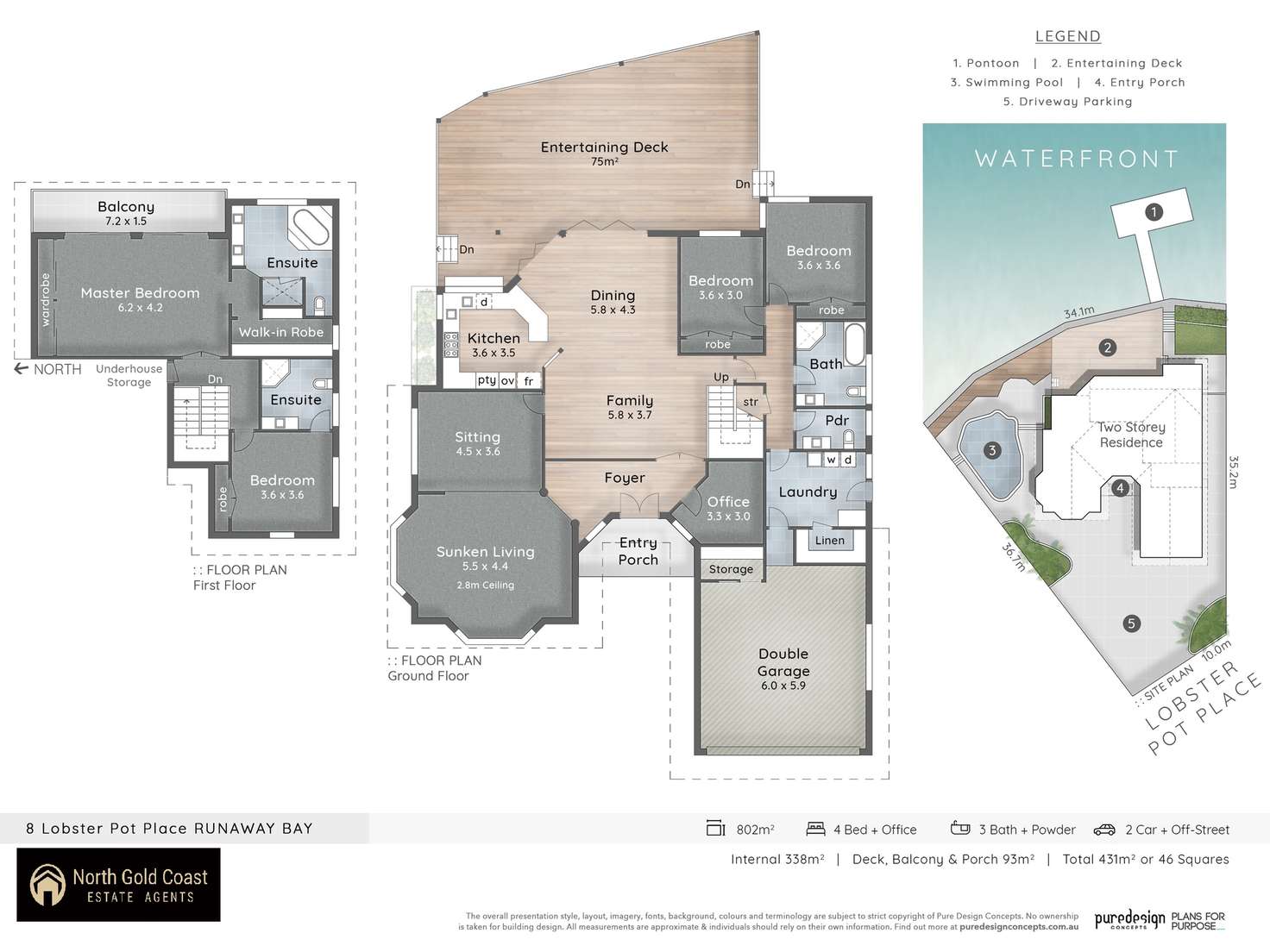 Floorplan of Homely house listing, 8 Lobster Pot Place, Runaway Bay QLD 4216