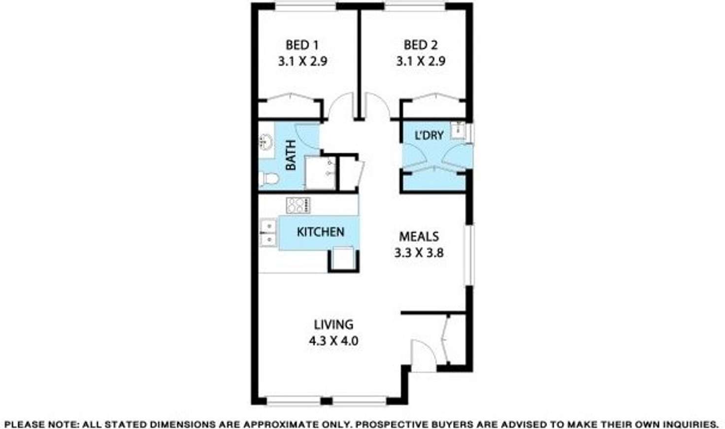 Floorplan of Homely unit listing, 4/61 Simpson Street, Ballan VIC 3342