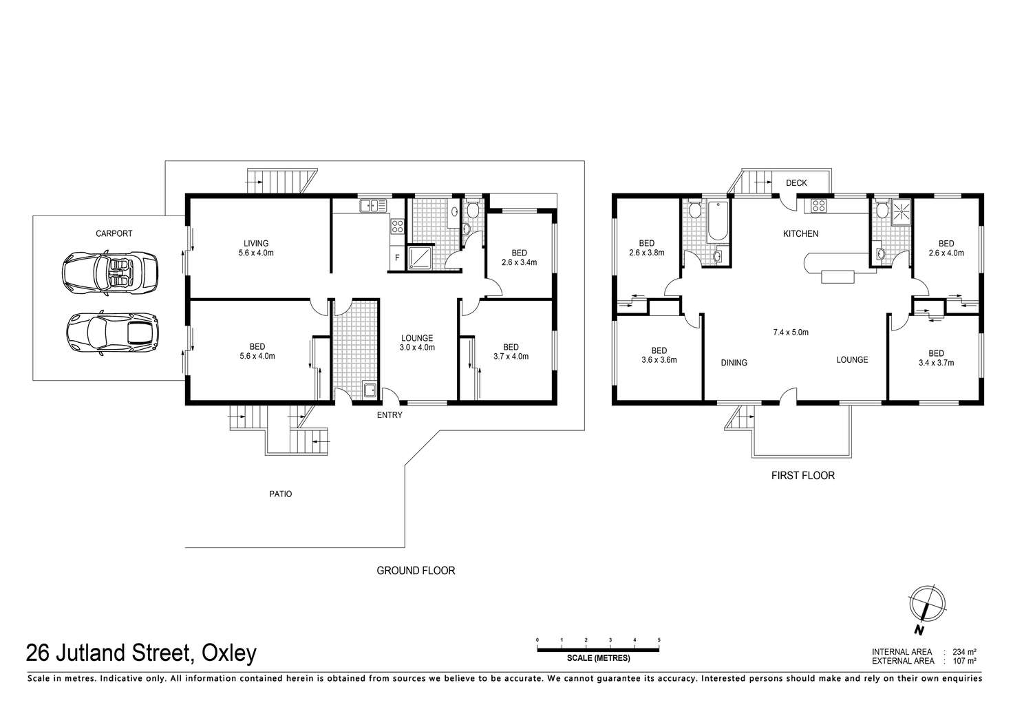 Floorplan of Homely house listing, 26 Jutland Street, Oxley QLD 4075