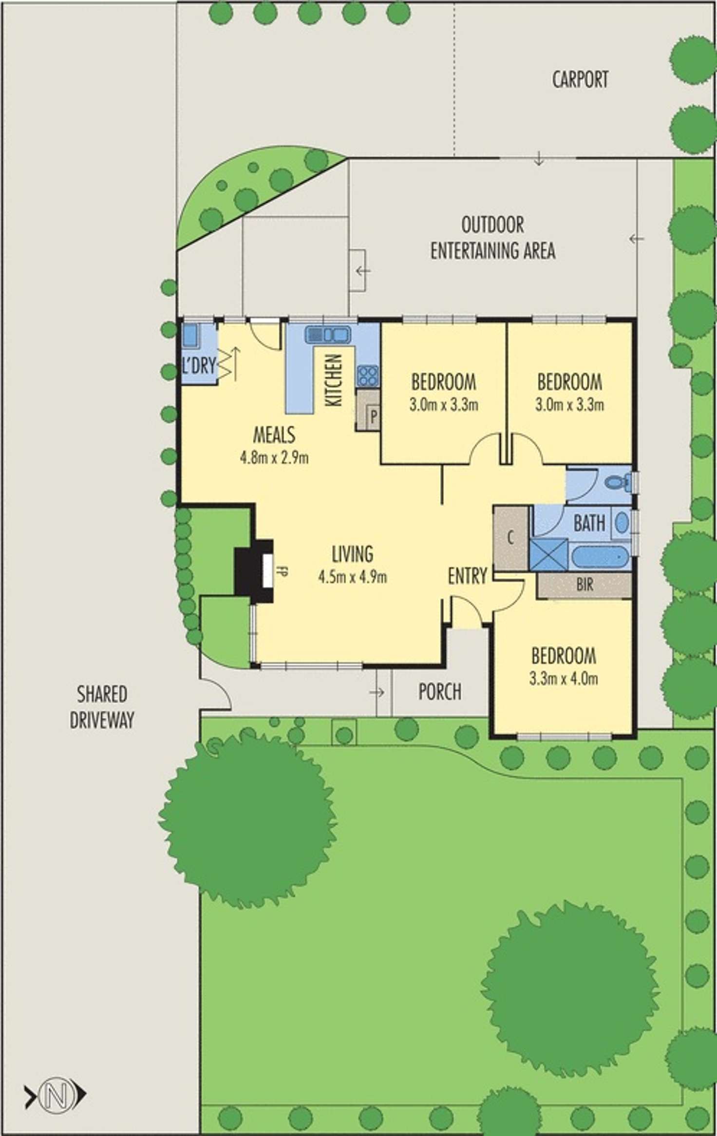Floorplan of Homely unit listing, 1/35 Kingsley Grove, Mount Waverley VIC 3149