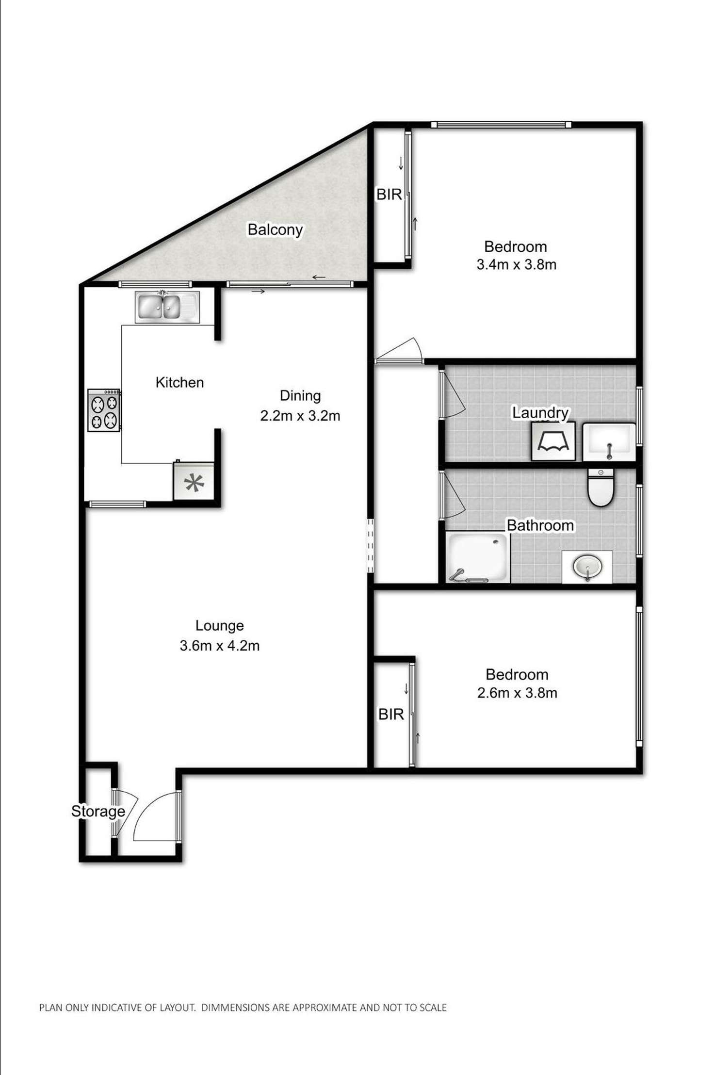 Floorplan of Homely unit listing, 4/45 Mill Road, Liverpool NSW 2170