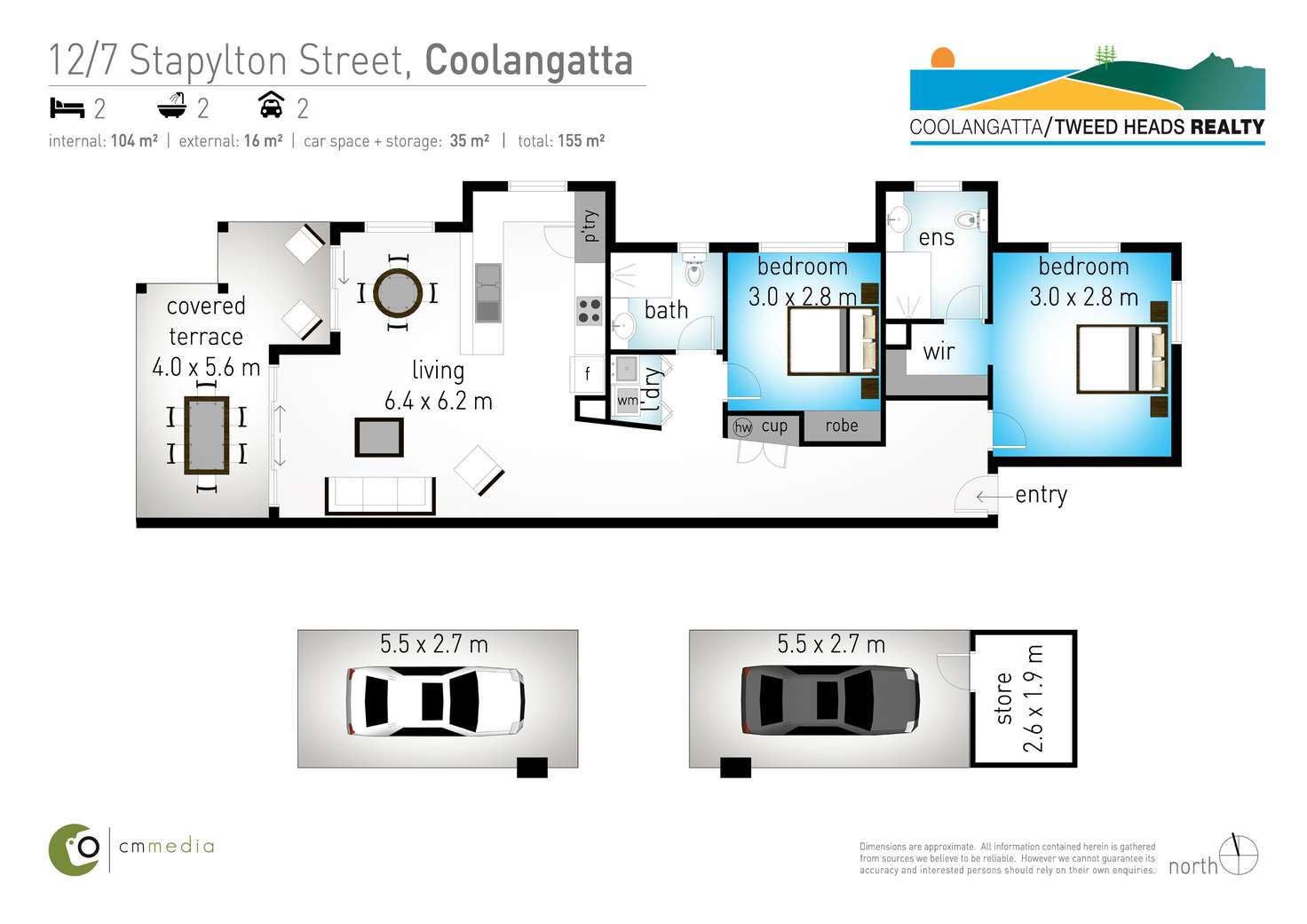 Floorplan of Homely apartment listing, 12/7 Stapylton Street, Coolangatta QLD 4225
