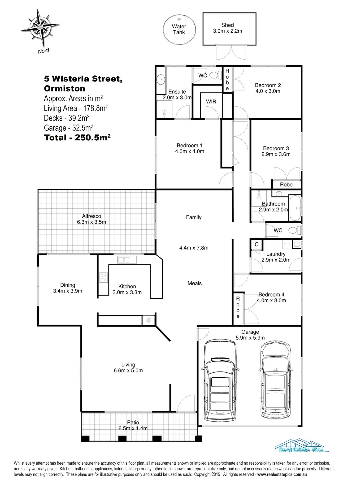 Floorplan of Homely house listing, 5 Wisteria Street, Ormiston QLD 4160