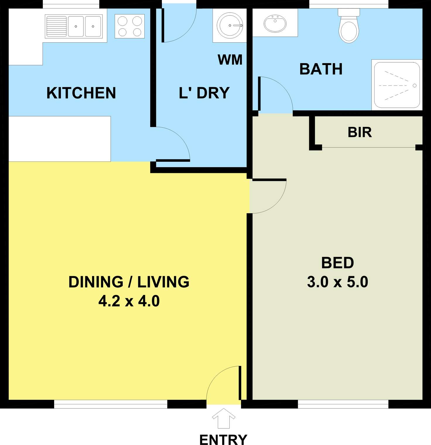 Floorplan of Homely unit listing, 2/6 Bruce Street, Laverton VIC 3028