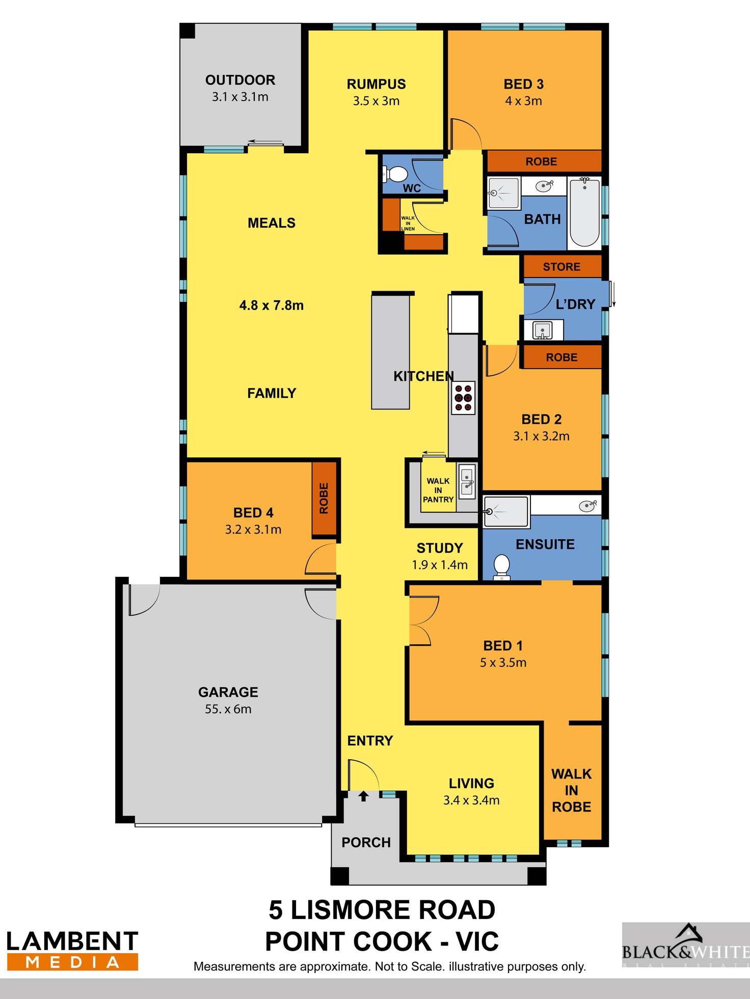 Floorplan of Homely house listing, 5 Lismore Road, Point Cook VIC 3030