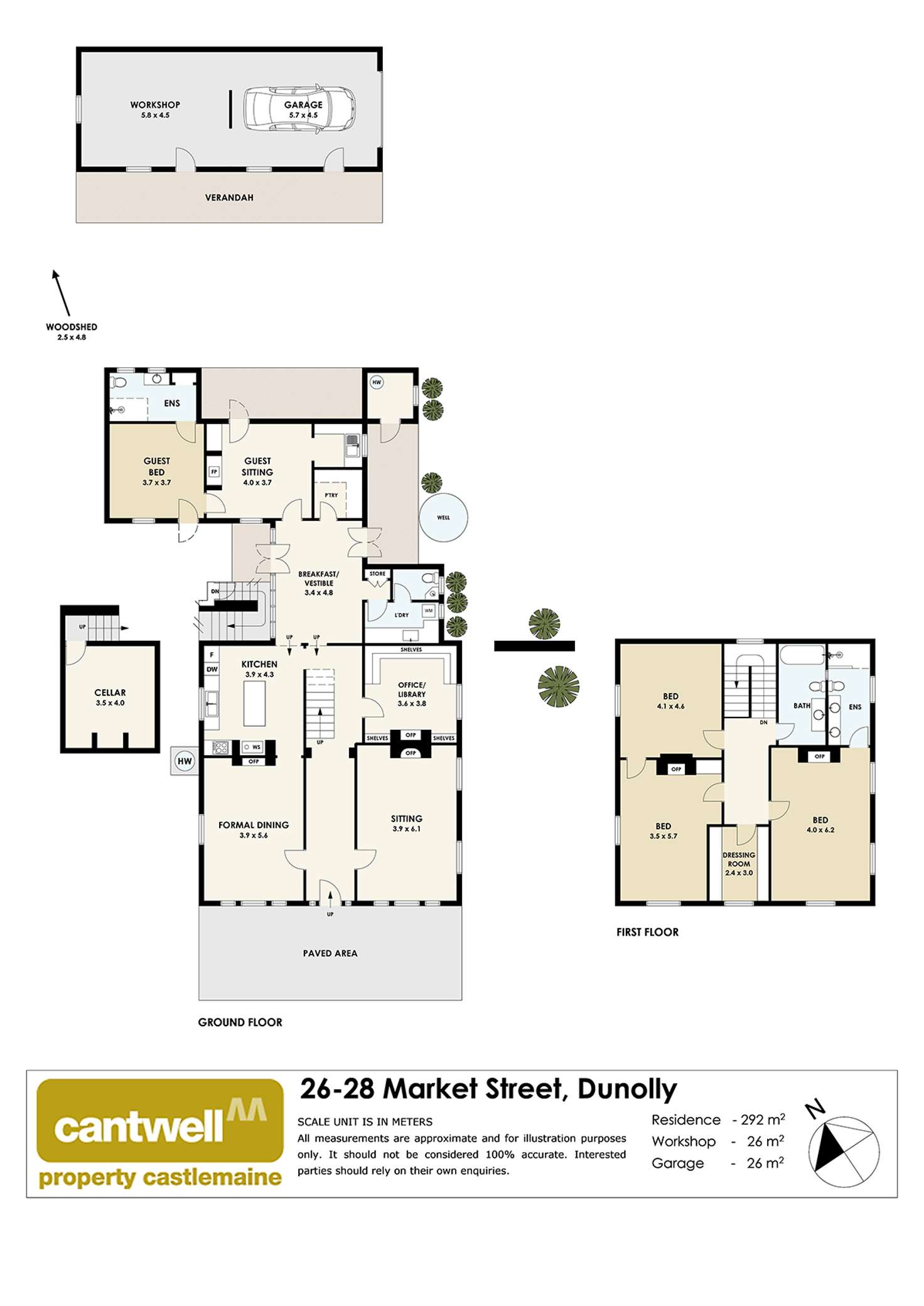 Floorplan of Homely house listing, 26 Market Street, Dunolly VIC 3472