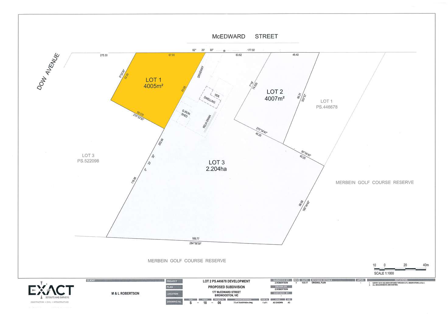 Floorplan of Homely residentialLand listing, LOT 1/377 McEdward Street, Cabarita VIC 3505