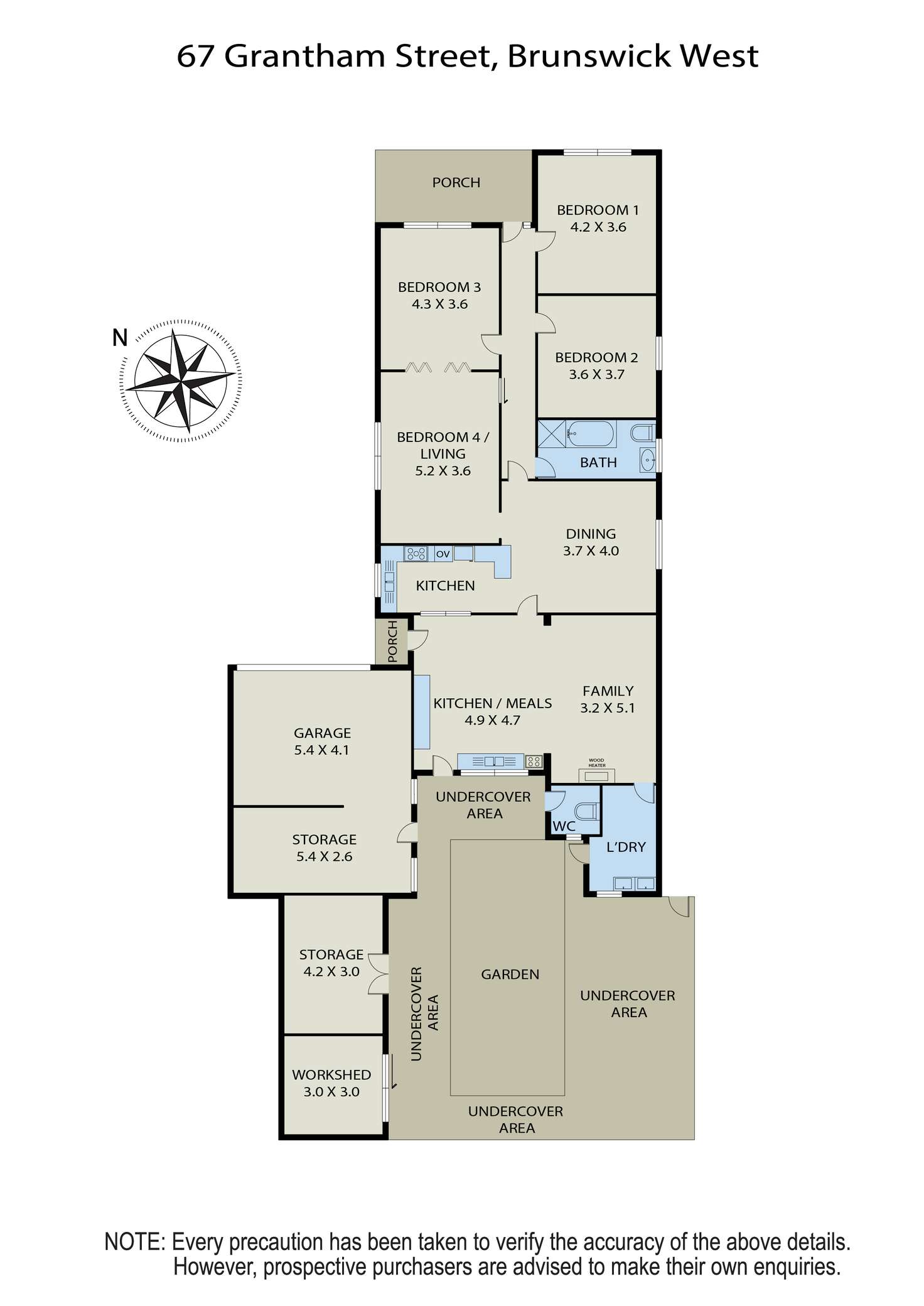 Floorplan of Homely house listing, 67 Grantham Street, Brunswick West VIC 3055