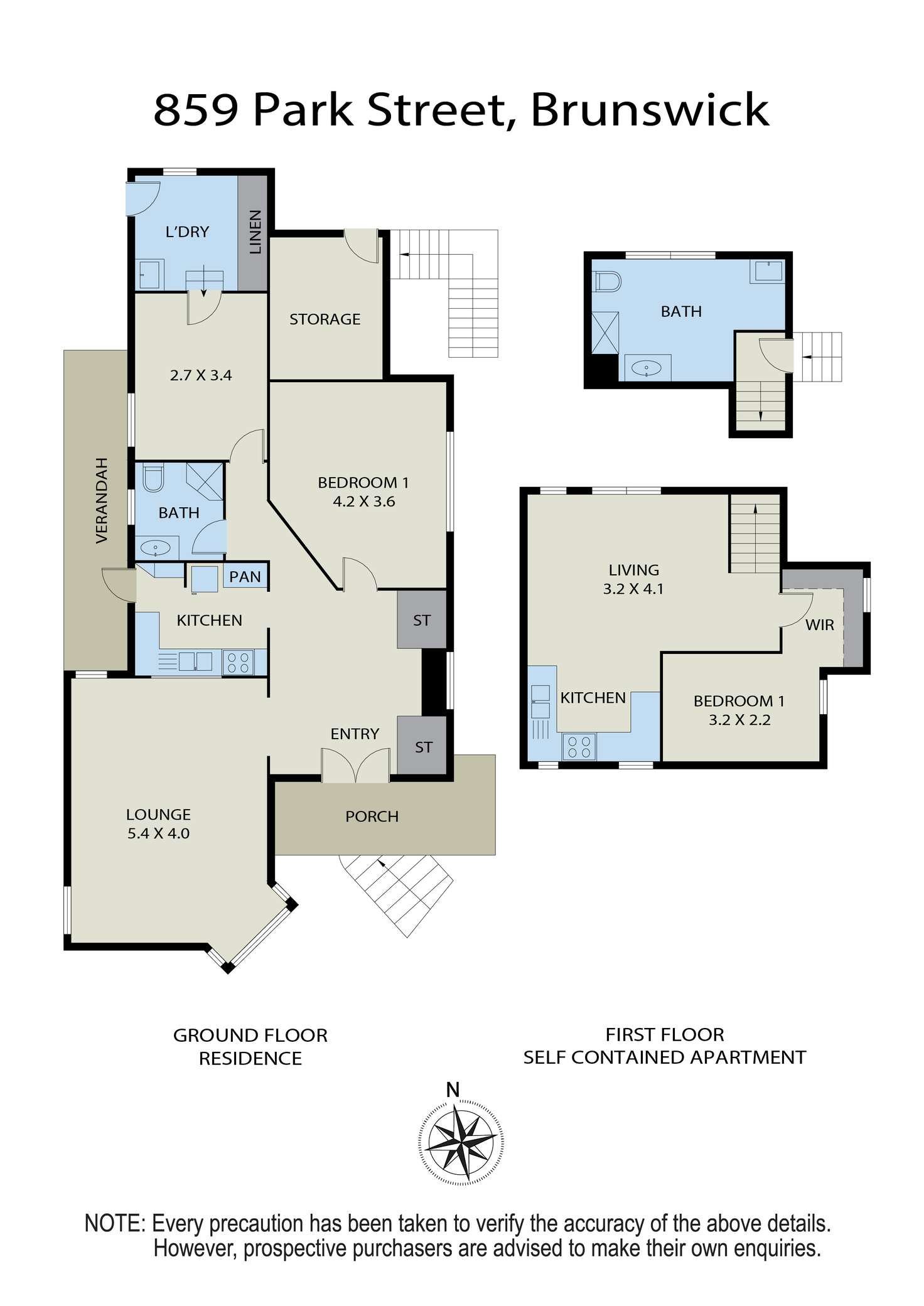 Floorplan of Homely house listing, 859 Park Street, Brunswick West VIC 3055