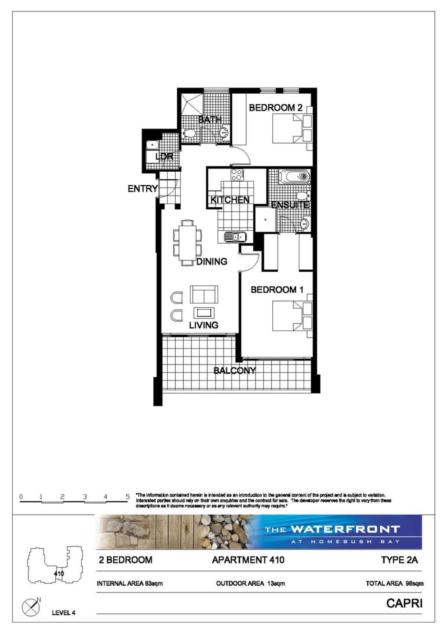 Floorplan of Homely apartment listing, 410/1 The Piazza, Wentworth Point NSW 2127