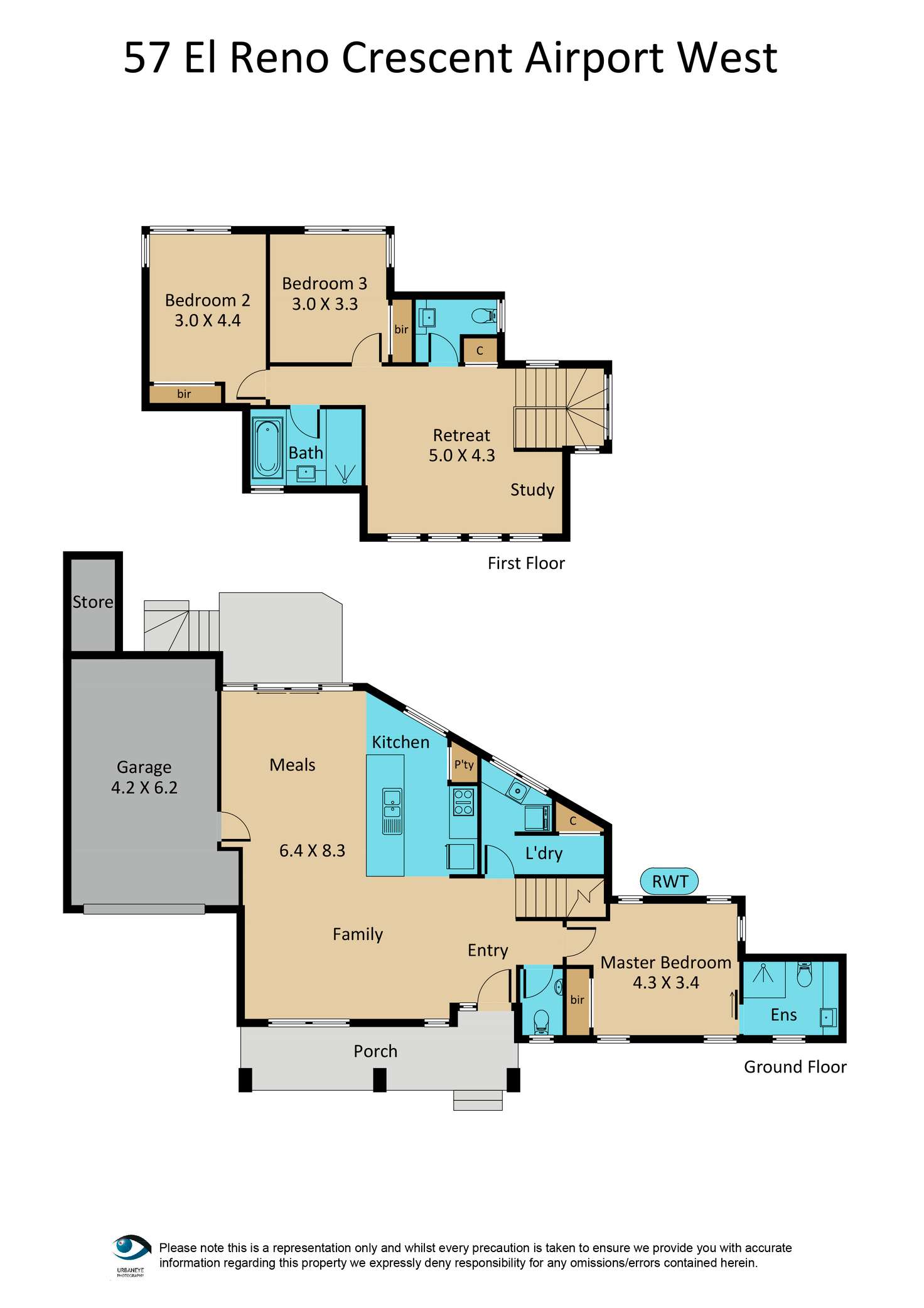 Floorplan of Homely house listing, 57 El Reno Crescent, Airport West VIC 3042