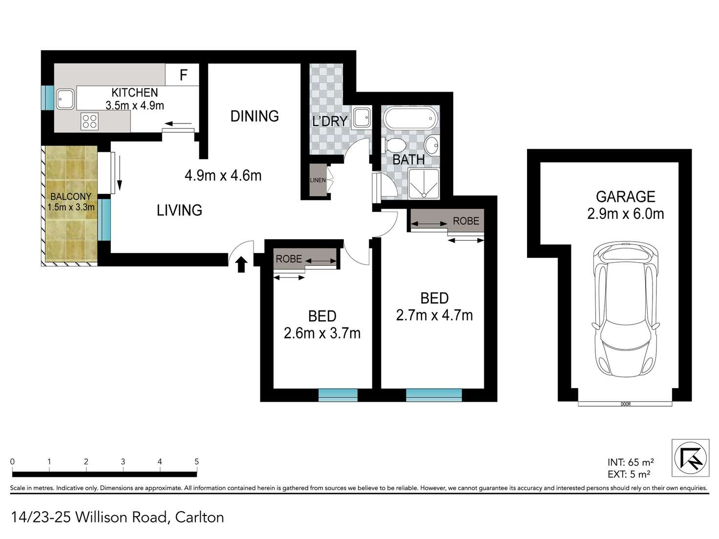 Floorplan of Homely unit listing, 14/23 Willison Road, Carlton NSW 2218