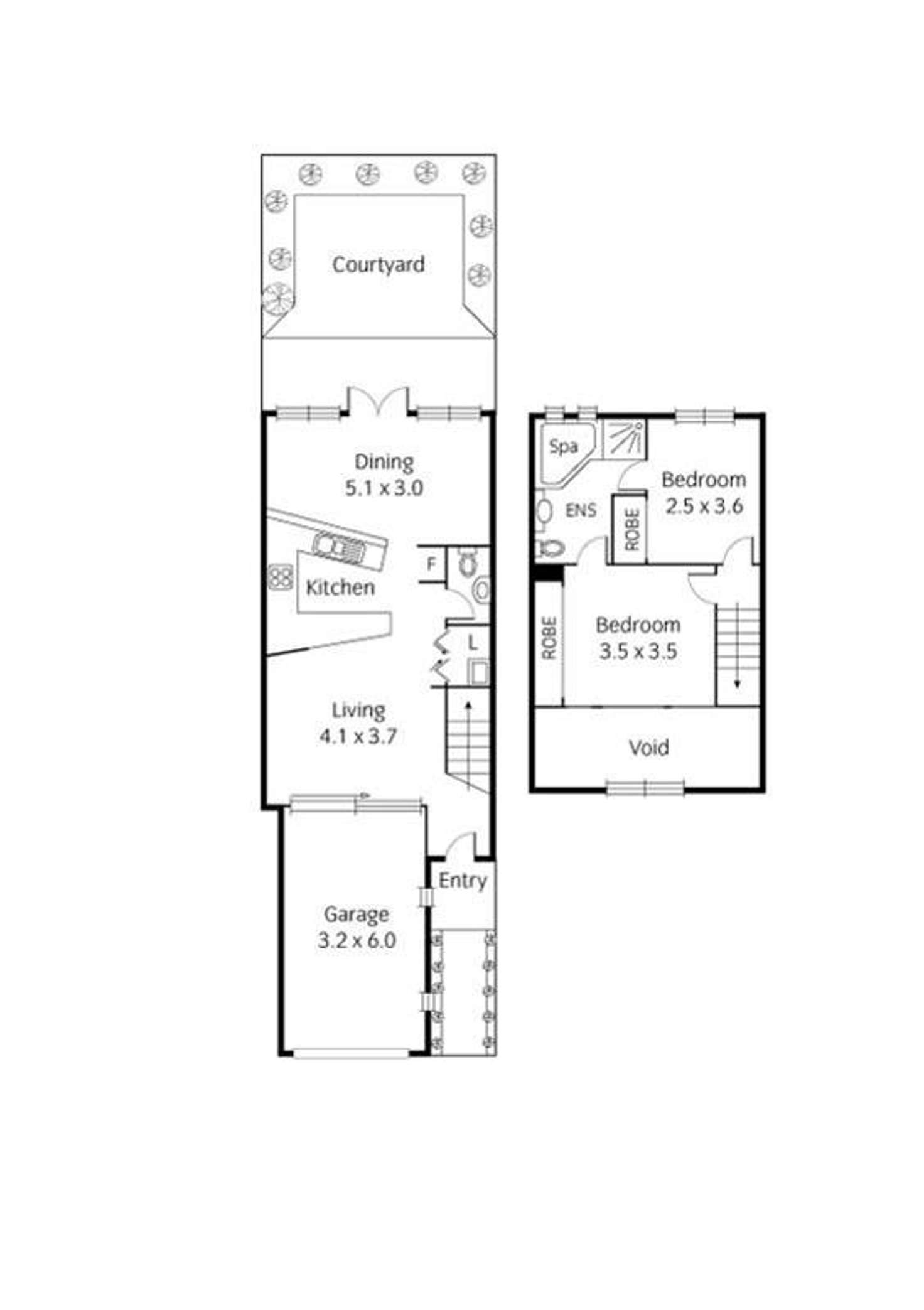Floorplan of Homely townhouse listing, 8 Morton Lane, Flemington VIC 3031