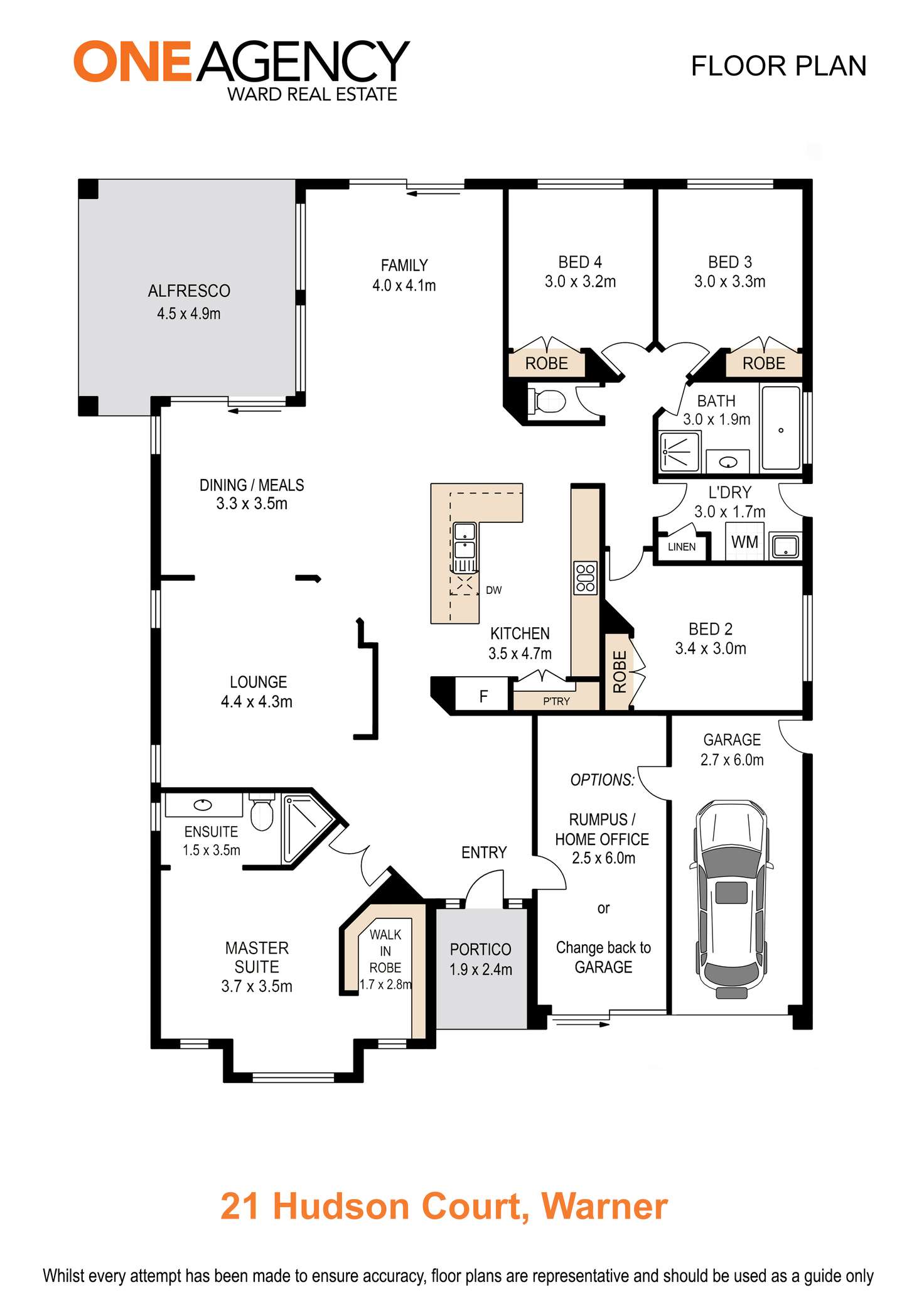 Floorplan of Homely house listing, 21 Hudson Court, Warner QLD 4500