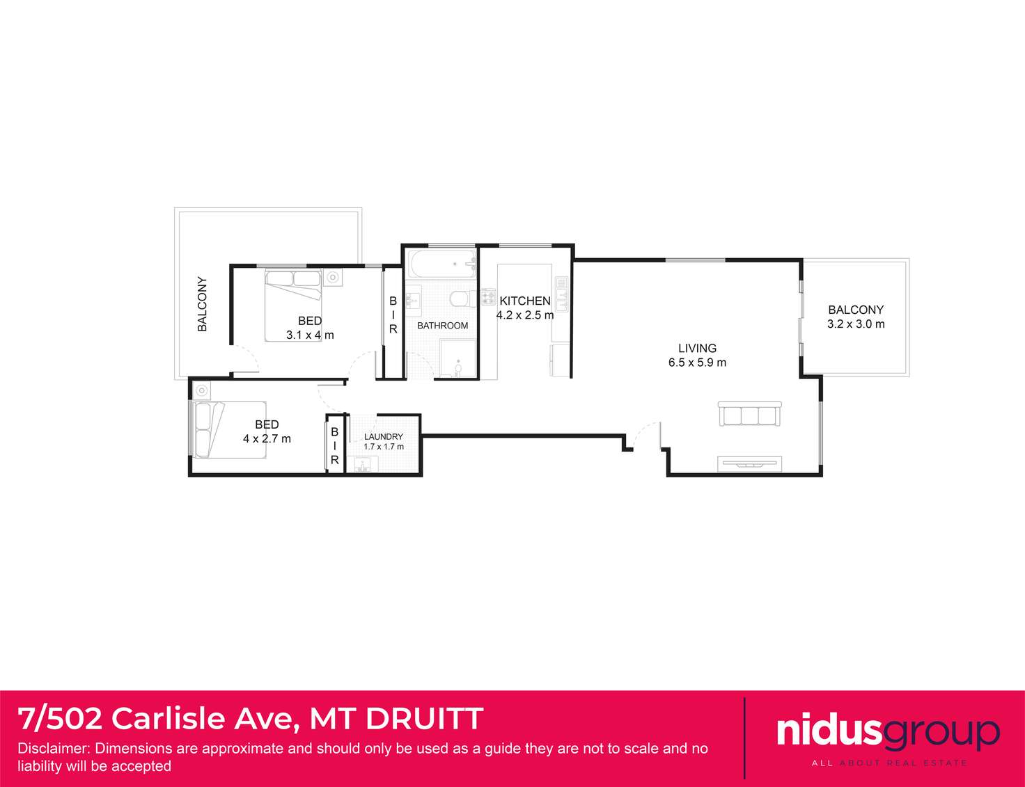 Floorplan of Homely unit listing, 7/502 Carlisle Avenue, Mount Druitt NSW 2770