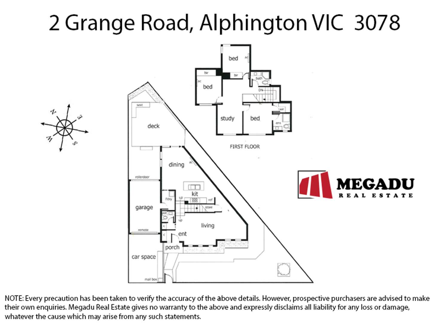 Floorplan of Homely house listing, 2 Grange Road, Alphington VIC 3078