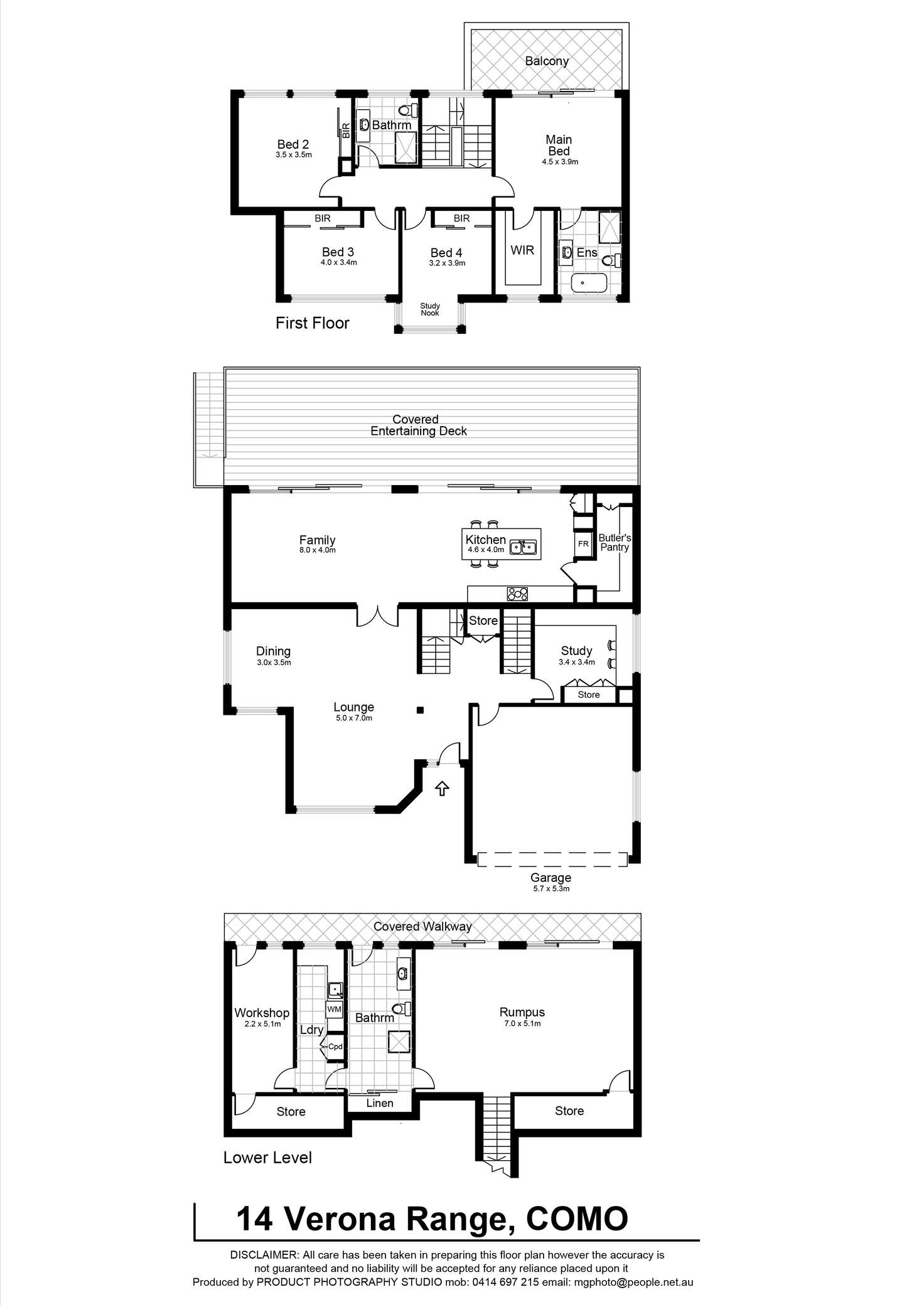 Floorplan of Homely house listing, 14 Verona Range, Como NSW 2226