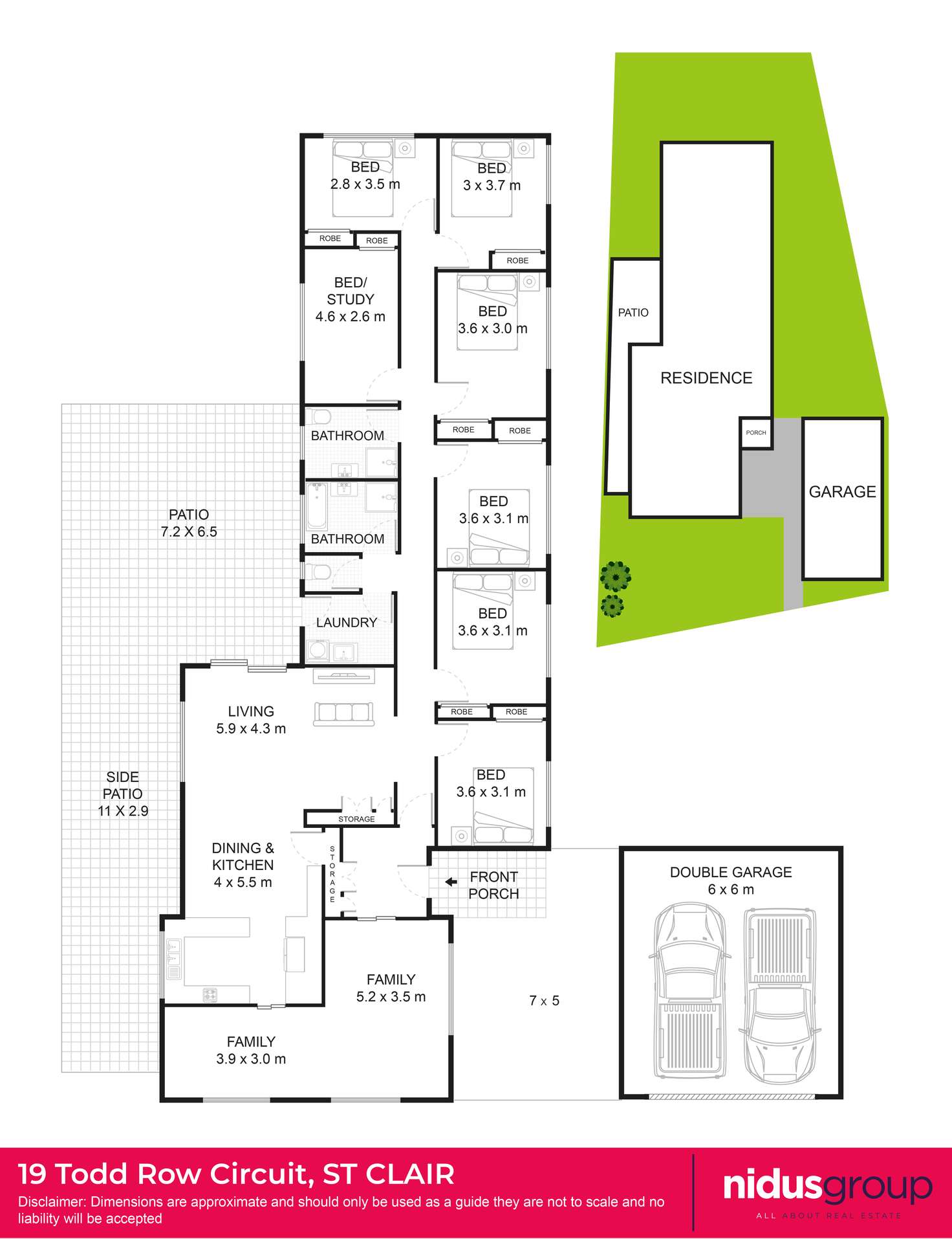 Floorplan of Homely house listing, 19 Todd Row, St Clair NSW 2759