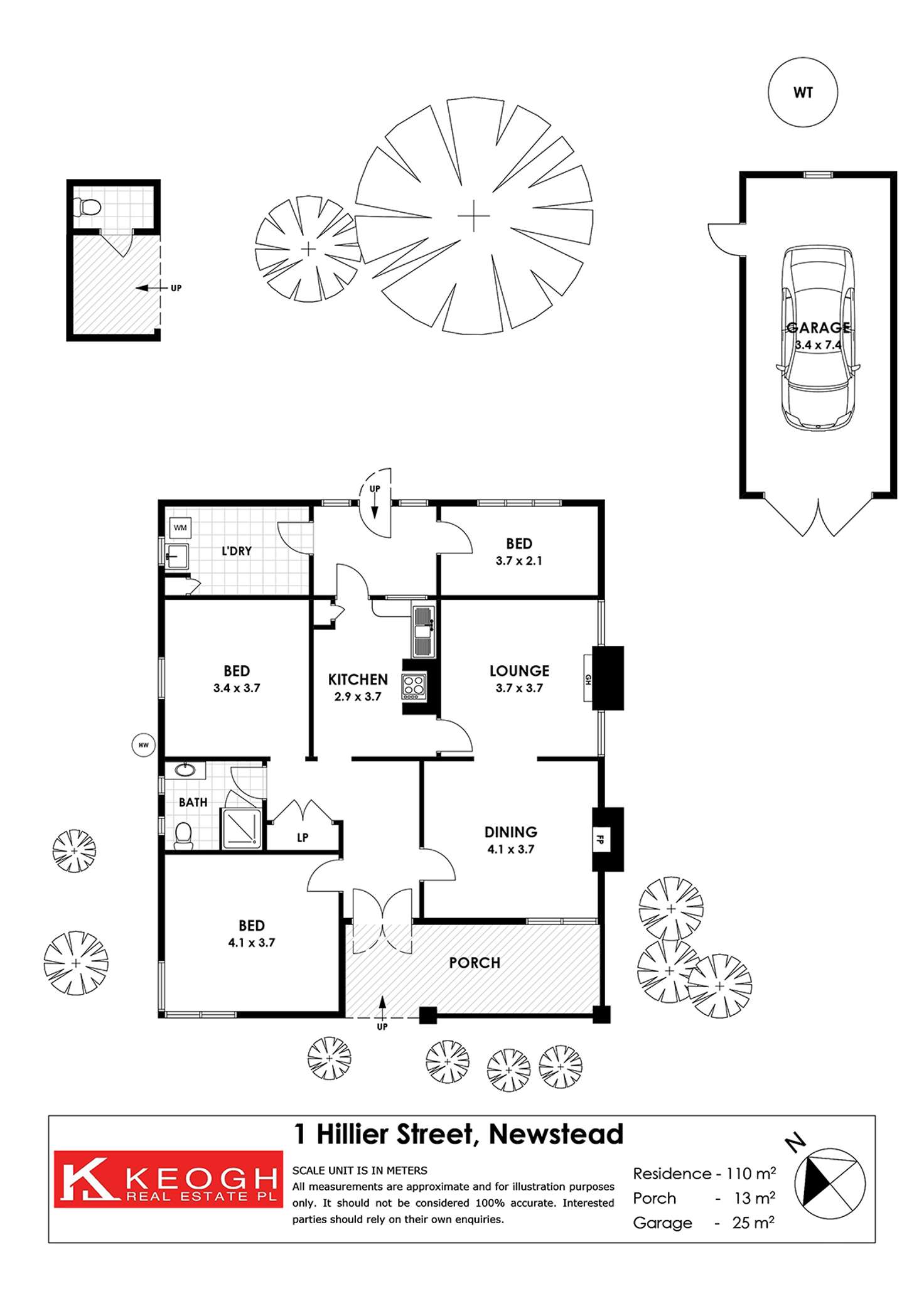 Floorplan of Homely house listing, 1 Hilliers Street, Newstead VIC 3462